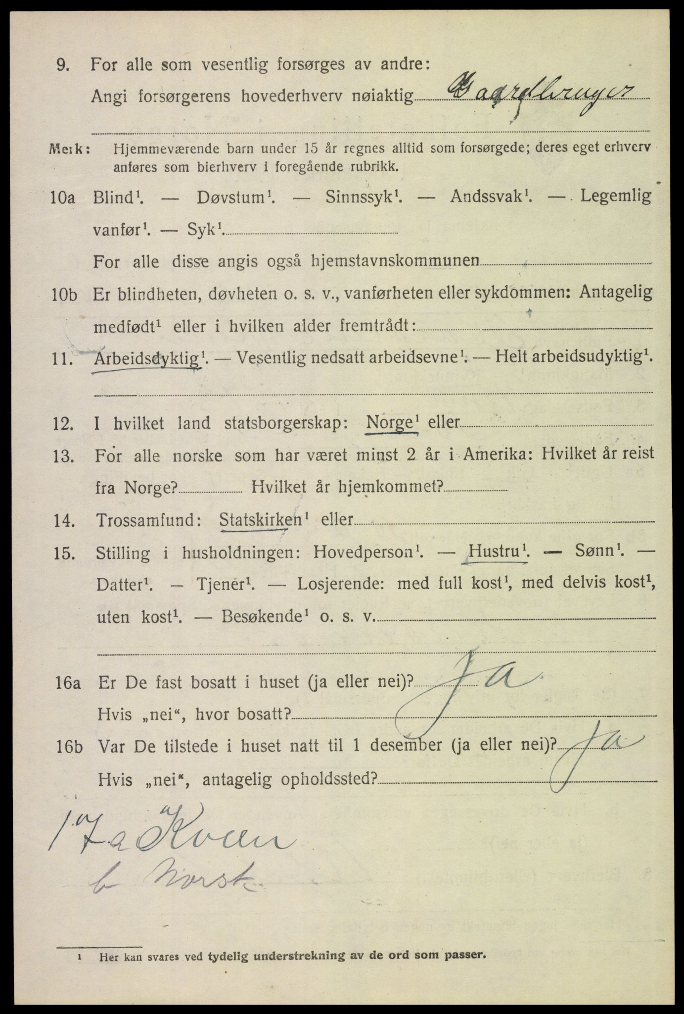 SAH, 1920 census for Grue, 1920, p. 15276