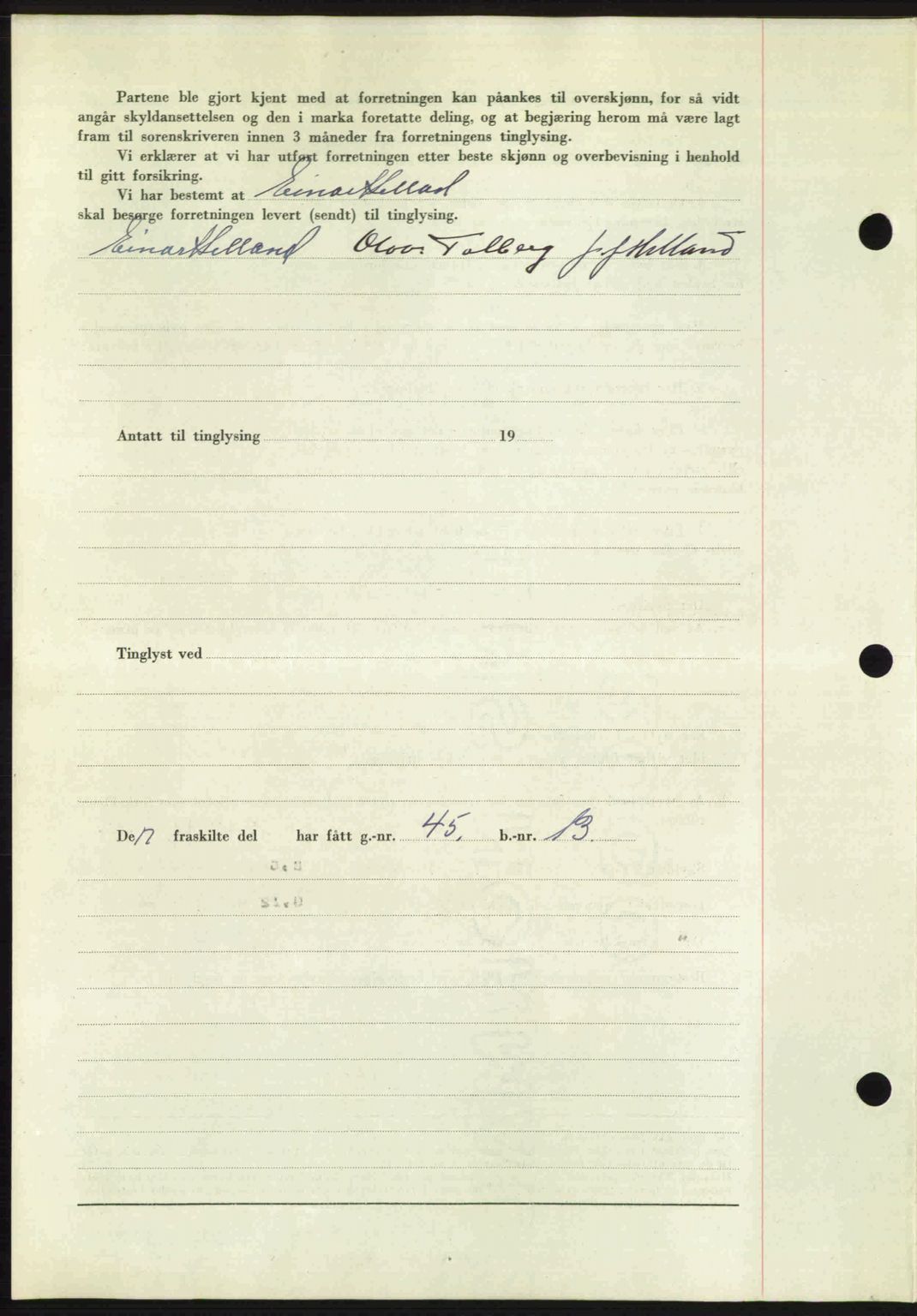 Romsdal sorenskriveri, AV/SAT-A-4149/1/2/2C: Mortgage book no. A30, 1949-1949, Diary no: : 2297/1949