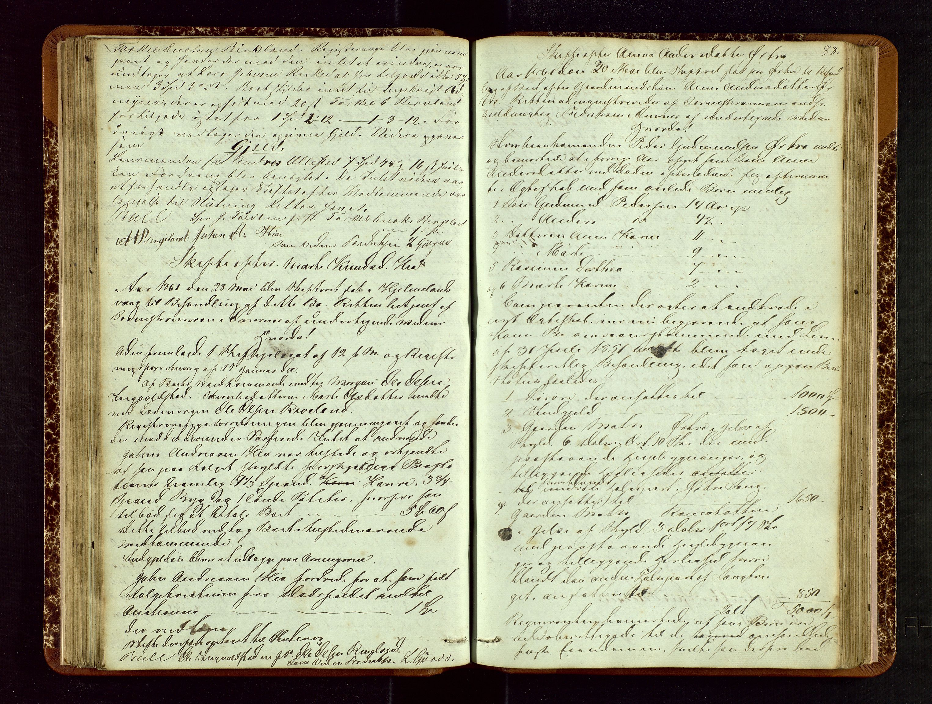 Ryfylke tingrett, AV/SAST-A-100055/001/IV/IVF/L0007: Skifteforhandlingsprotokoll B 1, 1852-1870, p. 88