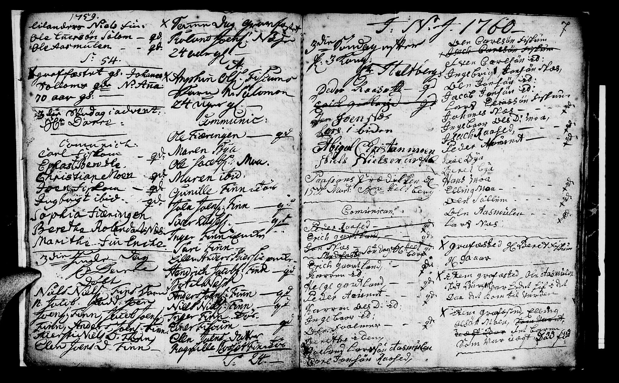 Ministerialprotokoller, klokkerbøker og fødselsregistre - Nord-Trøndelag, SAT/A-1458/759/L0526: Parish register (official) no. 759A02, 1758-1765, p. 7