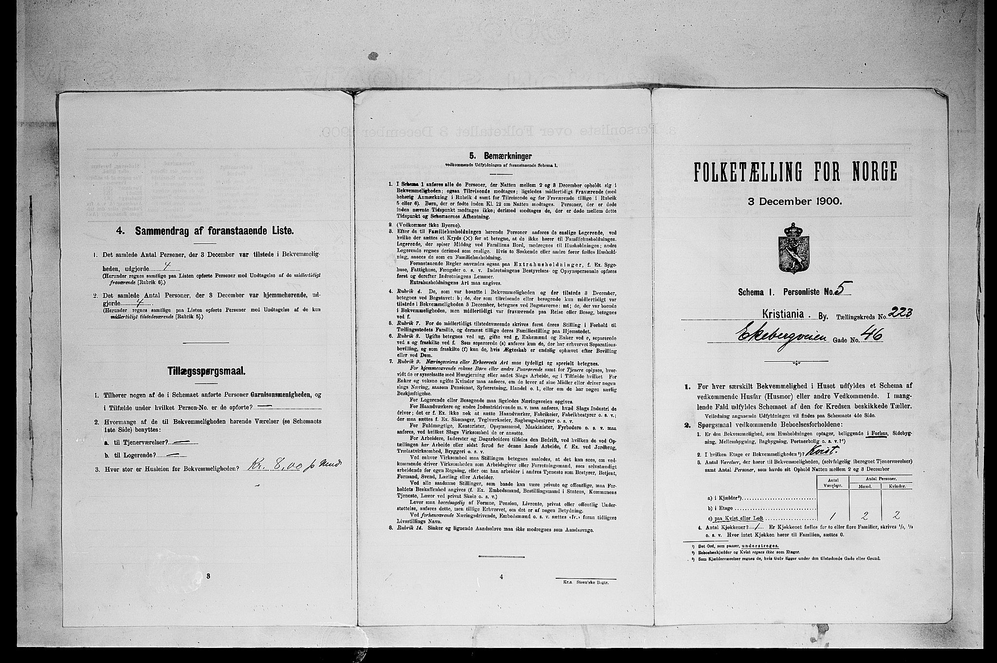 SAO, 1900 census for Kristiania, 1900, p. 18917