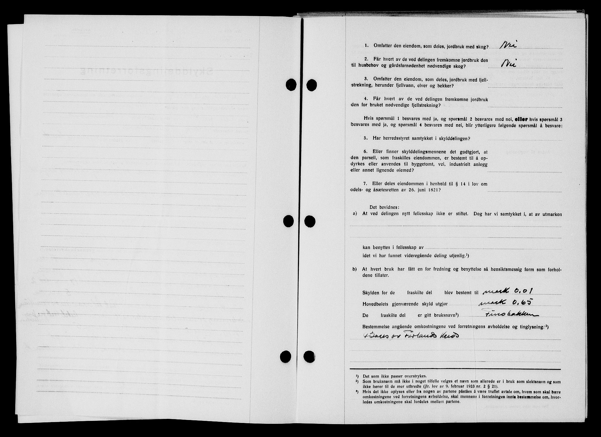 Flekkefjord sorenskriveri, SAK/1221-0001/G/Gb/Gba/L0061: Mortgage book no. A-9, 1946-1947, Diary no: : 772/1946