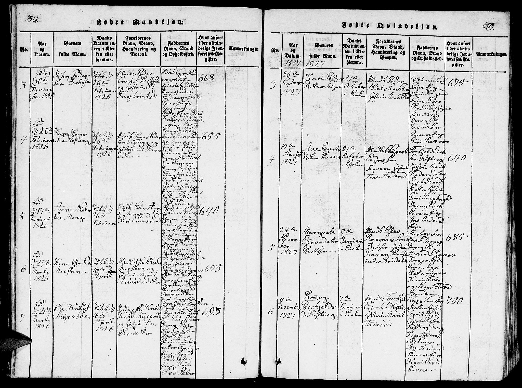 Ministerialprotokoller, klokkerbøker og fødselsregistre - Møre og Romsdal, AV/SAT-A-1454/546/L0595: Parish register (copy) no. 546C01, 1818-1836, p. 34-35