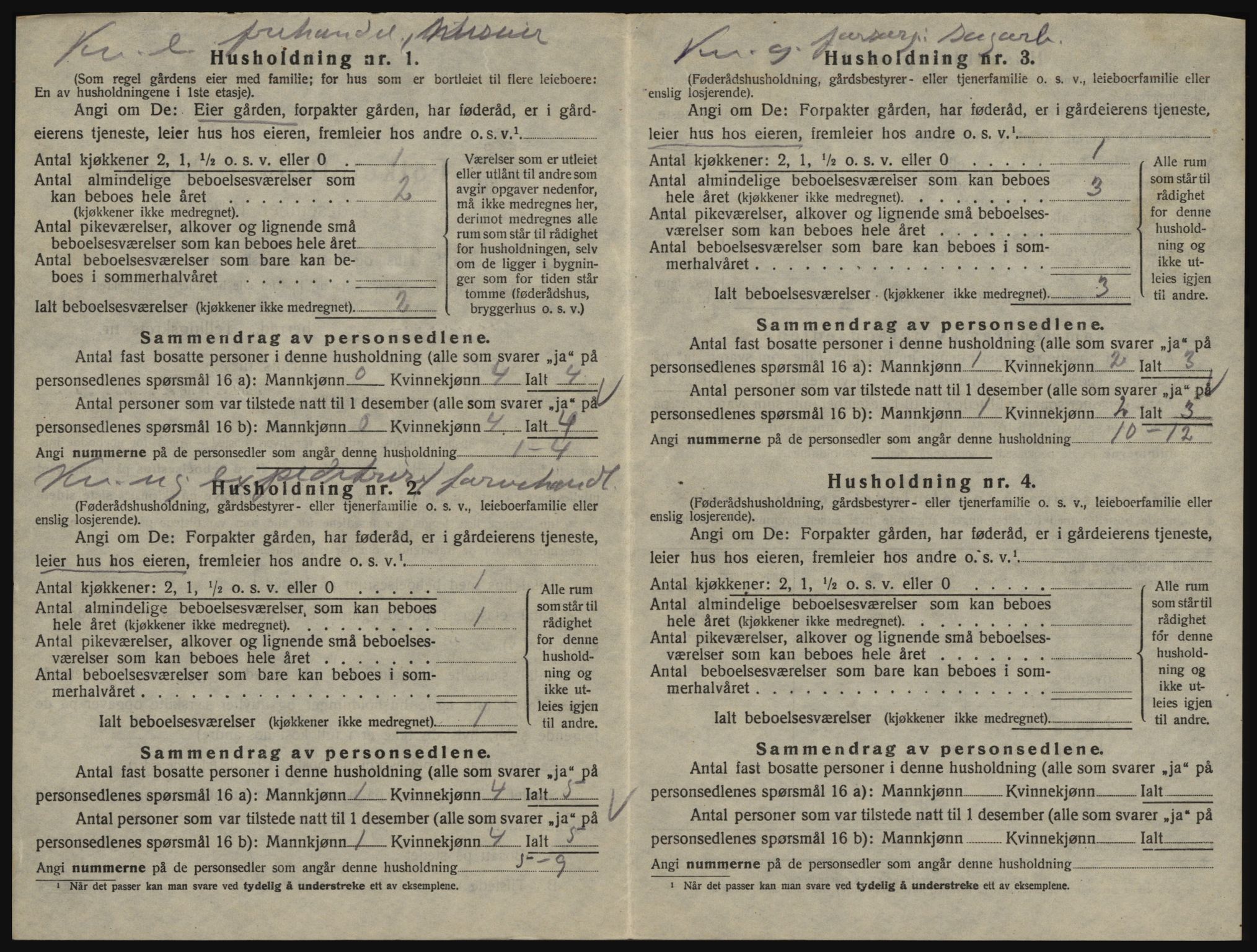 SAO, 1920 census for Glemmen, 1920, p. 780