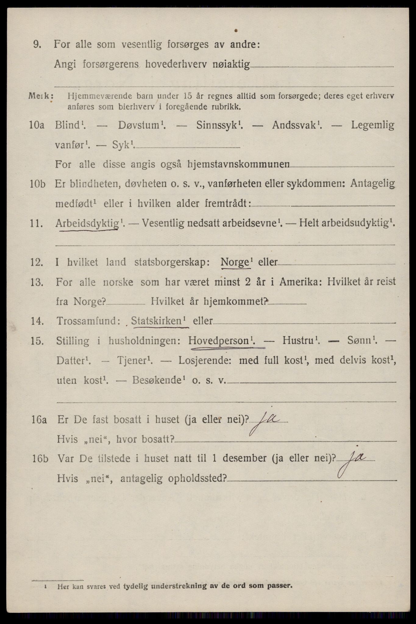 SAST, 1920 census for Vats, 1920, p. 1092