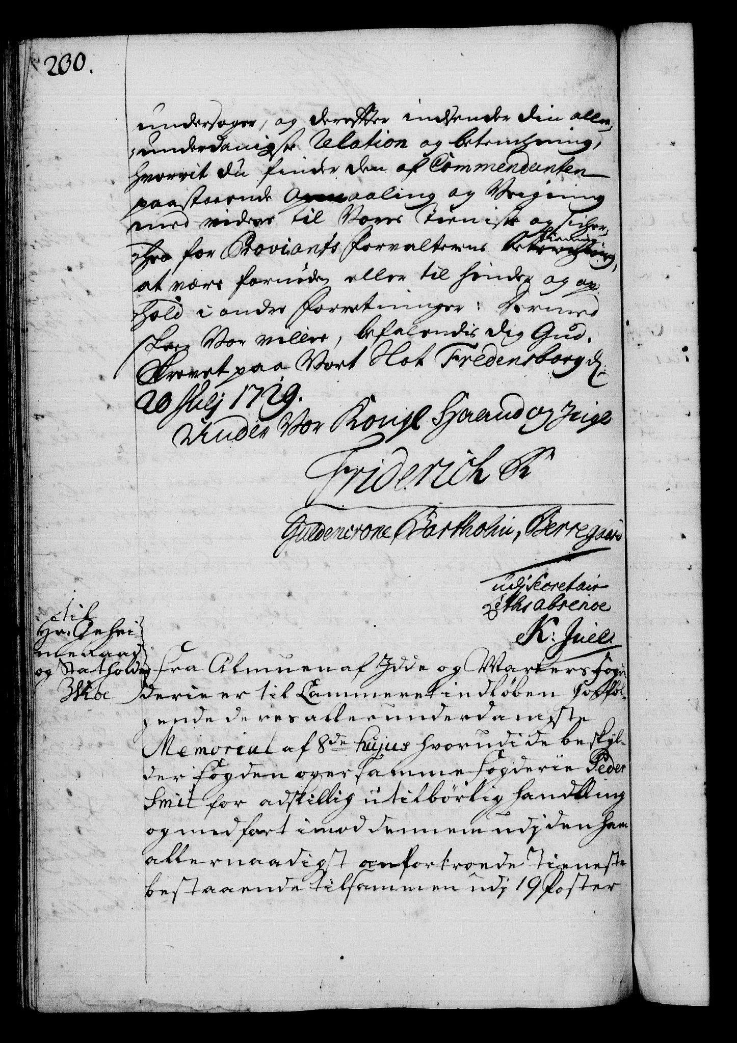 Rentekammeret, Kammerkanselliet, RA/EA-3111/G/Gg/Gga/L0003: Norsk ekspedisjonsprotokoll med register (merket RK 53.3), 1727-1734, p. 230