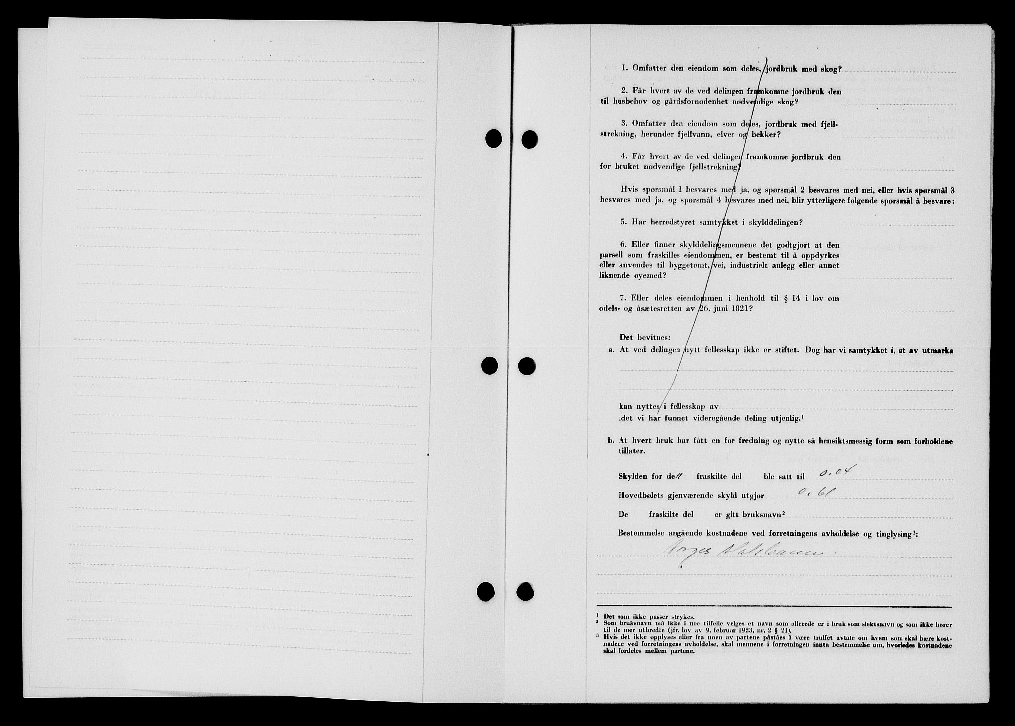 Flekkefjord sorenskriveri, AV/SAK-1221-0001/G/Gb/Gba/L0062: Mortgage book no. A-10, 1947-1947, Diary no: : 606/1947