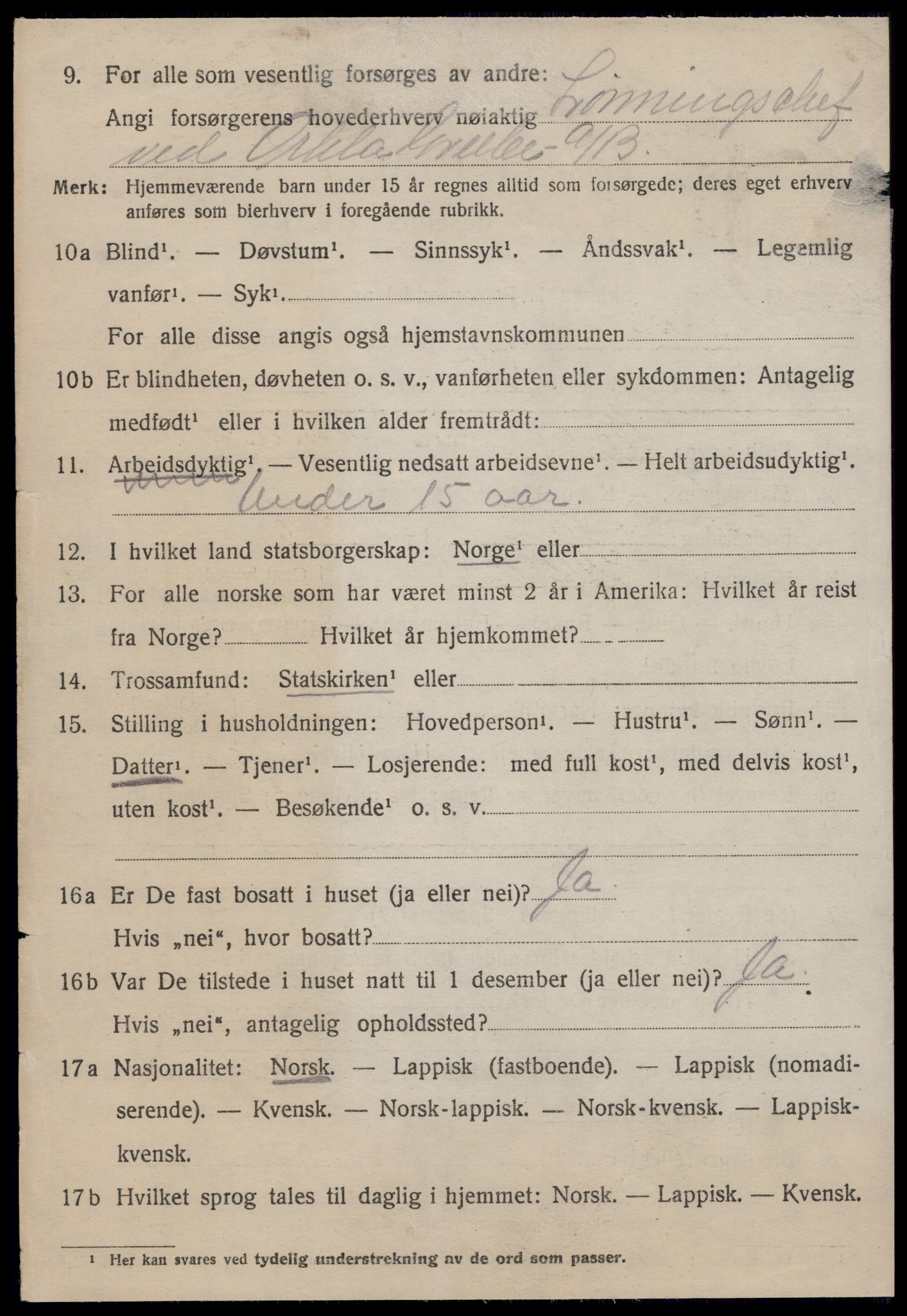 SAT, 1920 census for Meldal, 1920, p. 5892