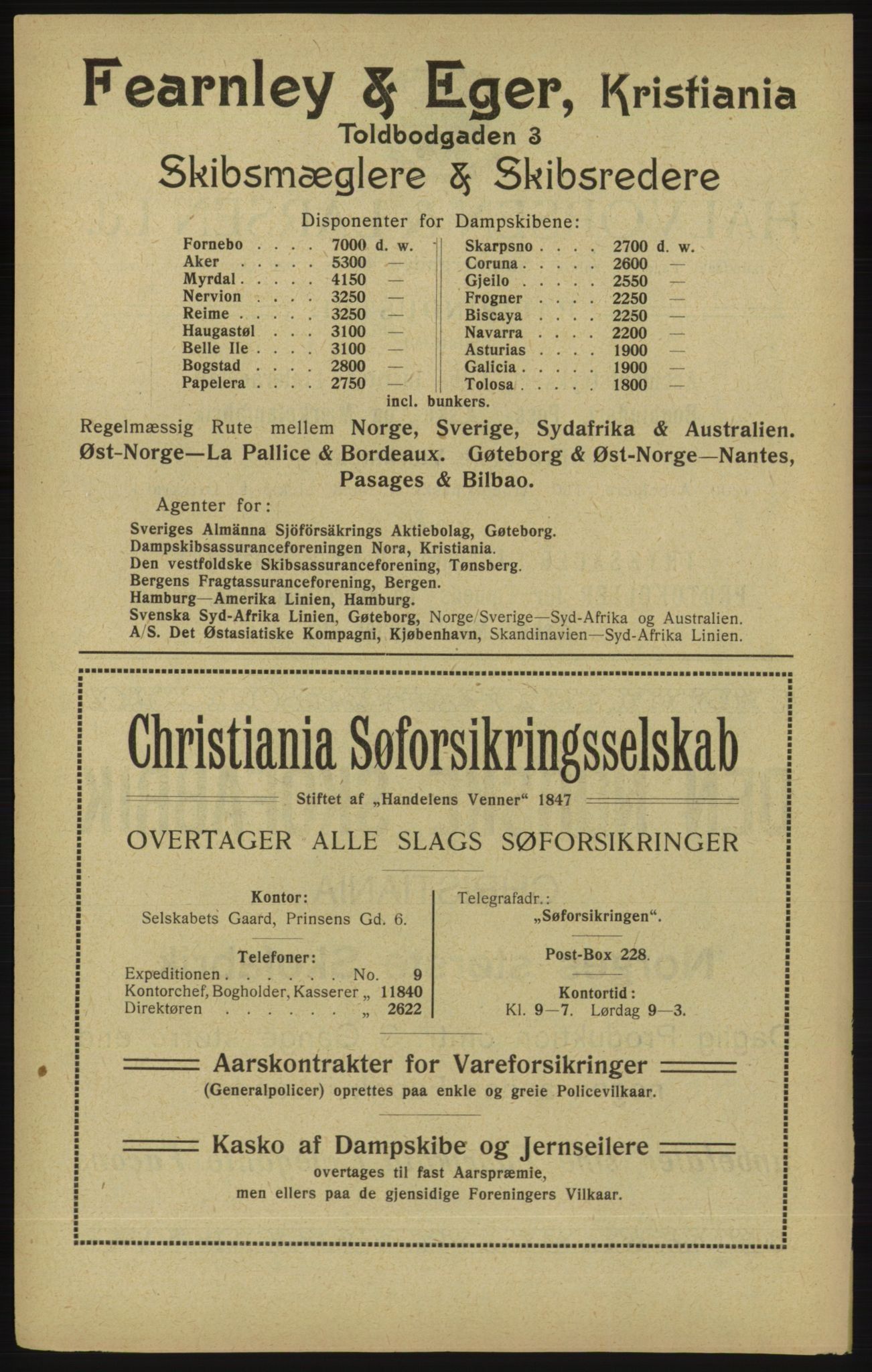 Kristiania/Oslo adressebok, PUBL/-, 1913, p. 12