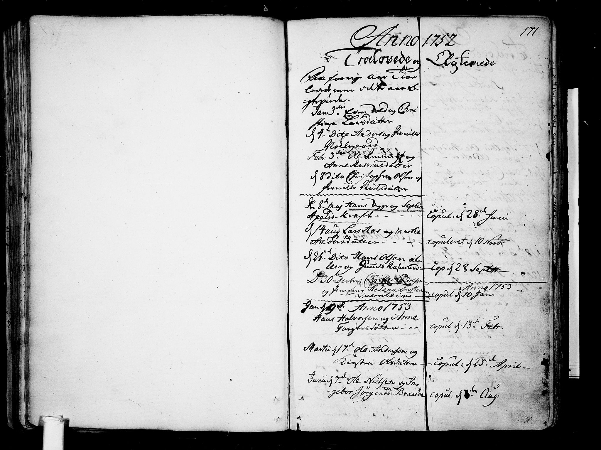 Borre kirkebøker, AV/SAKO-A-338/F/Fa/L0002: Parish register (official) no. I 2, 1752-1806, p. 171