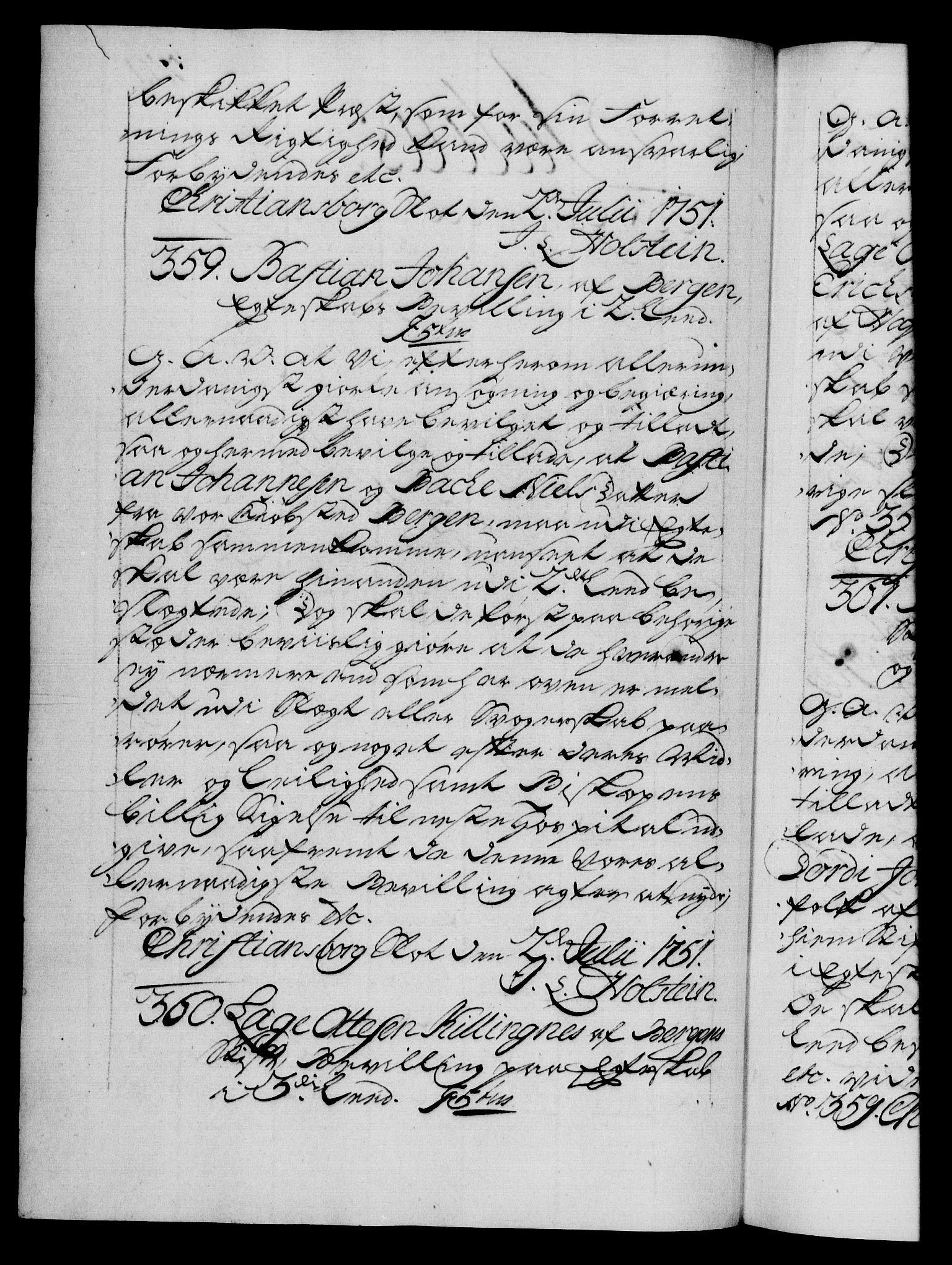 Danske Kanselli 1572-1799, RA/EA-3023/F/Fc/Fca/Fcaa/L0037: Norske registre, 1751-1752, p. 221b