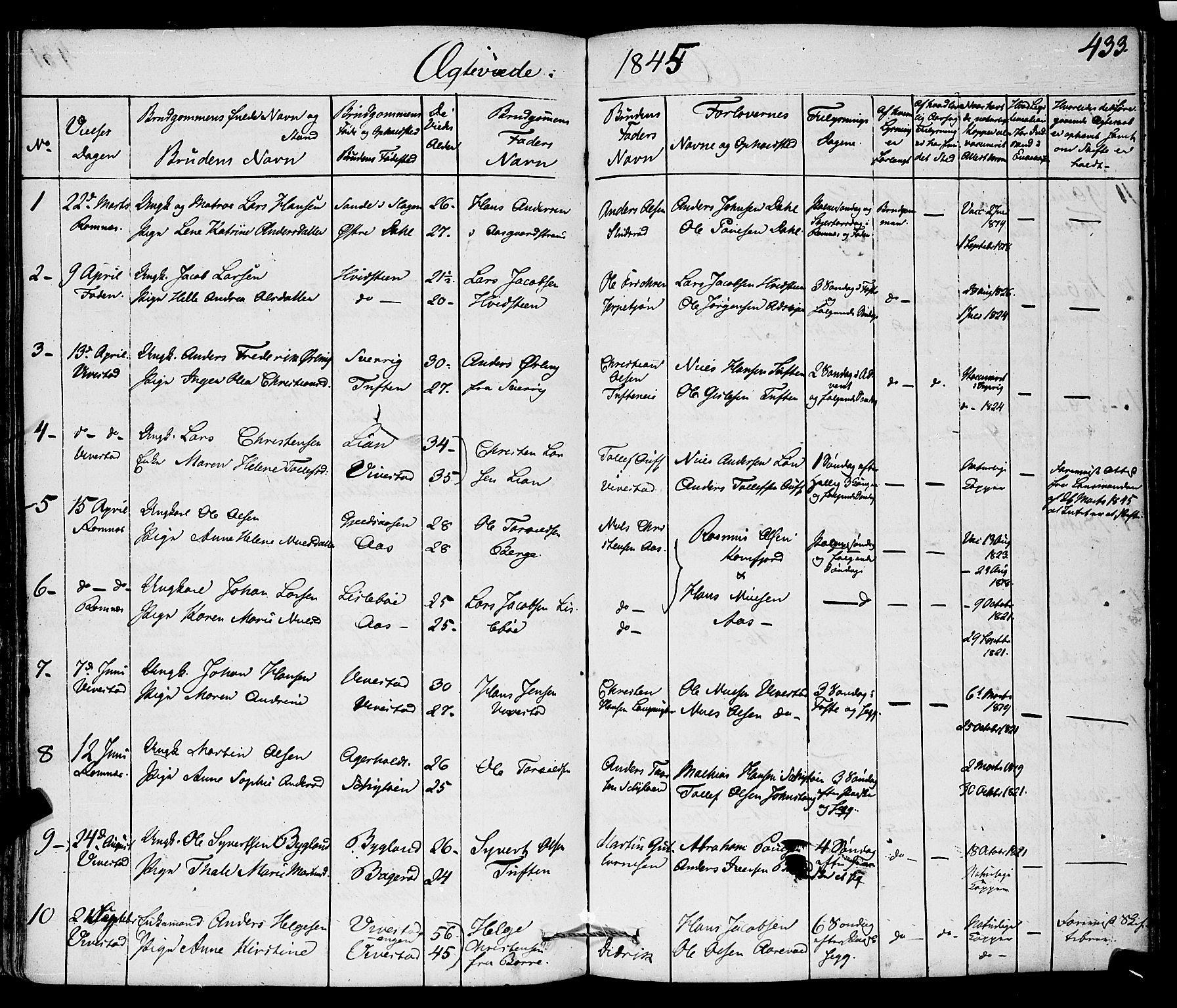 Ramnes kirkebøker, AV/SAKO-A-314/F/Fa/L0005: Parish register (official) no. I 5, 1841-1861, p. 432-433