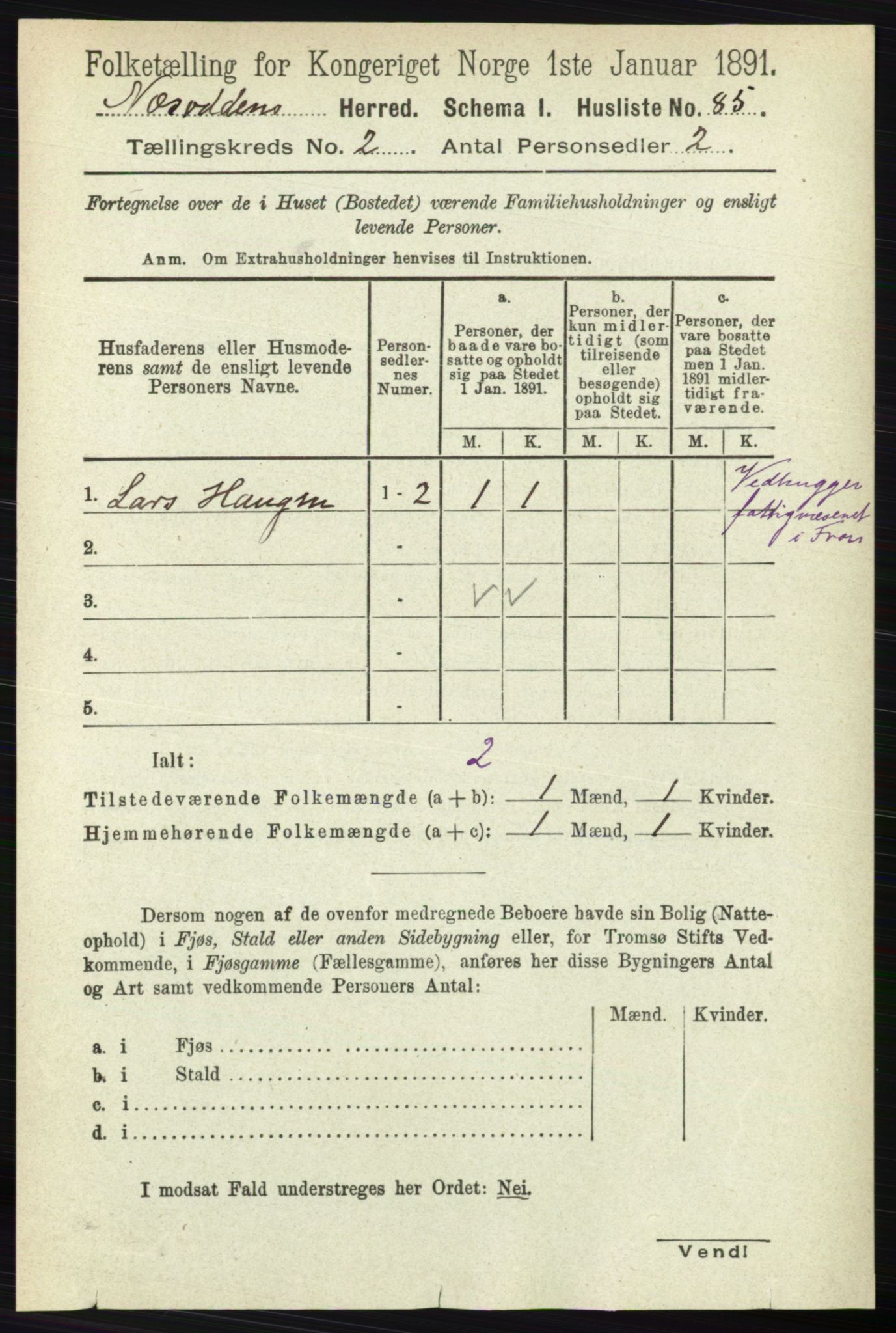 RA, 1891 census for 0216 Nesodden, 1891, p. 471