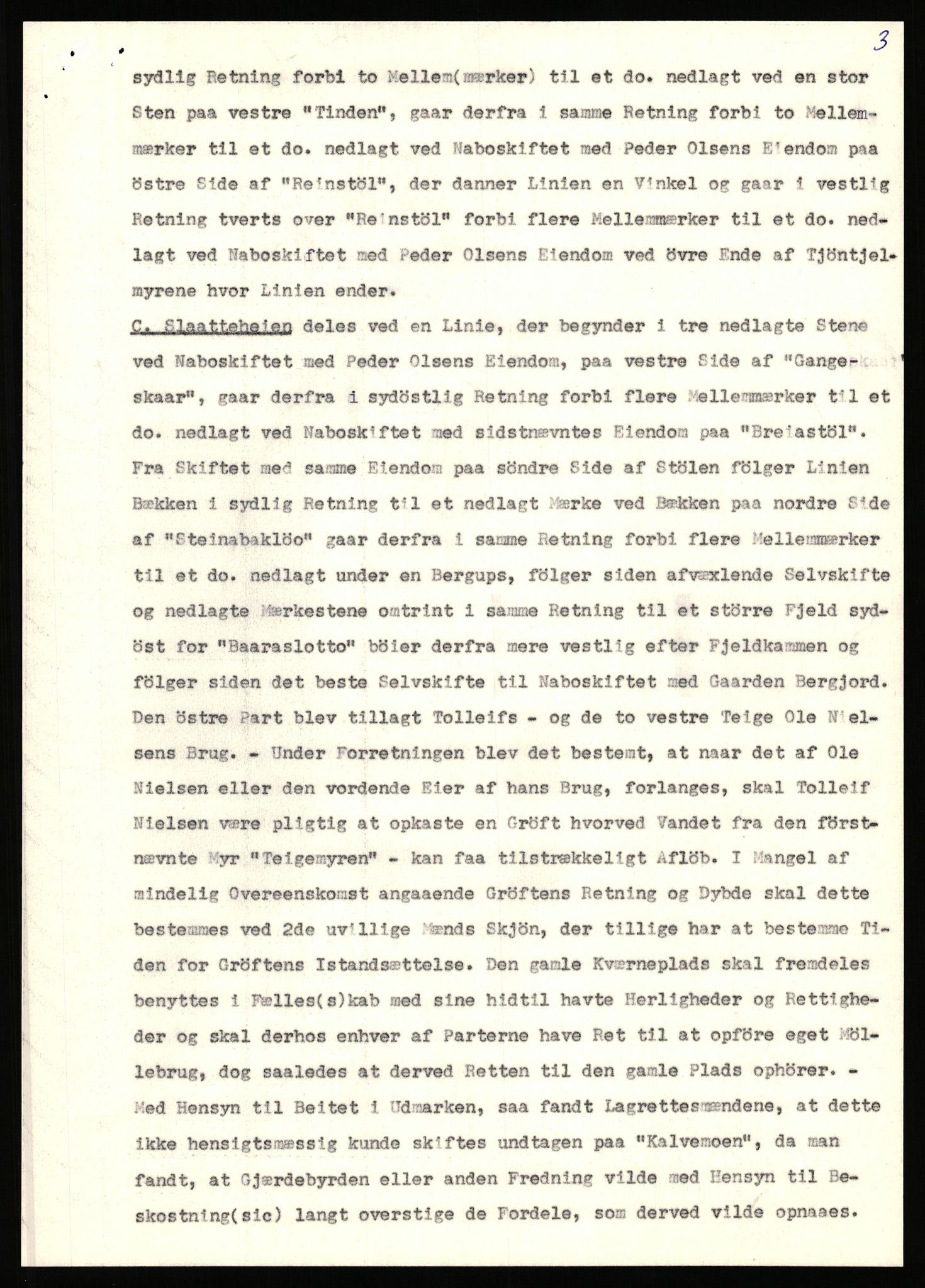 Statsarkivet i Stavanger, AV/SAST-A-101971/03/Y/Yj/L0087: Avskrifter sortert etter gårdsnavn: Tjemsland nordre - Todhammer, 1750-1930, p. 335