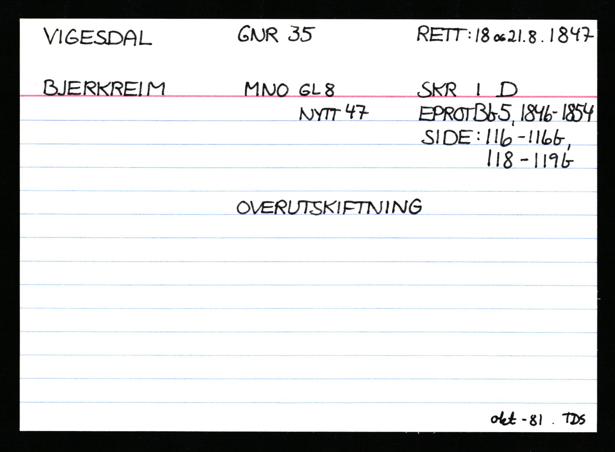 Statsarkivet i Stavanger, AV/SAST-A-101971/03/Y/Ym/L0066: Åstedskort sortert etter gårdsnavn: Veshovde - Vik, 1600-1950, p. 566