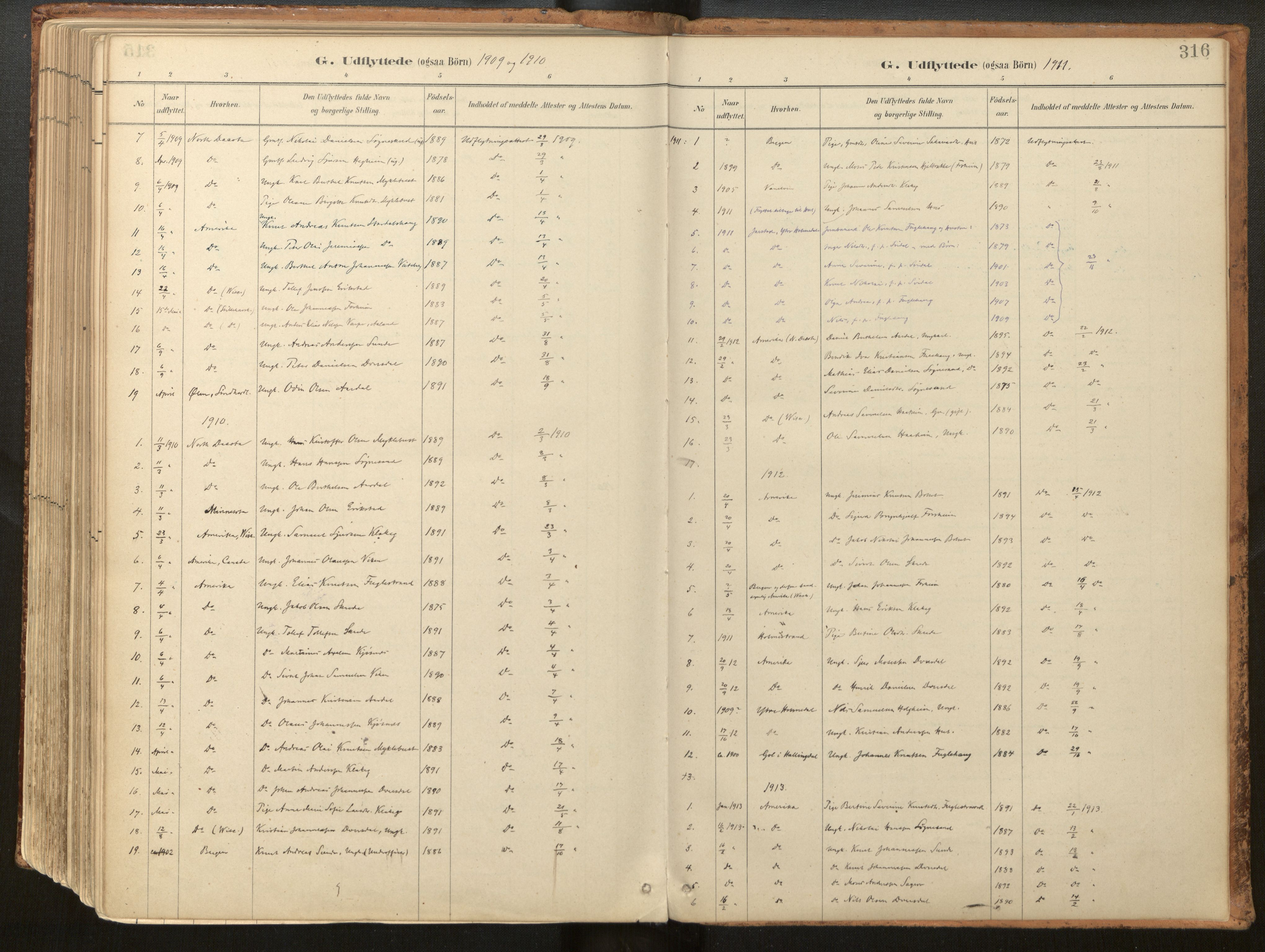 Jølster sokneprestembete, SAB/A-80701/H/Haa/Haac/L0001: Parish register (official) no. C 1, 1882-1928, p. 316