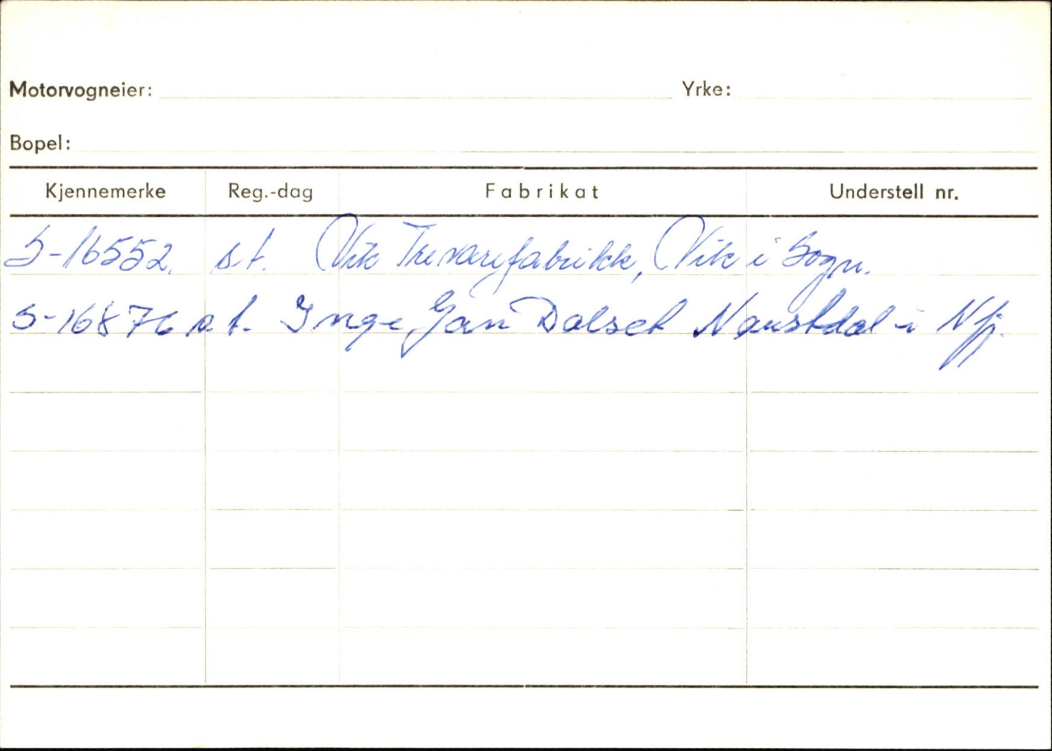 Statens vegvesen, Sogn og Fjordane vegkontor, SAB/A-5301/4/F/L0132: Eigarregister Askvoll A-Å. Balestrand A-Å, 1945-1975, p. 2319