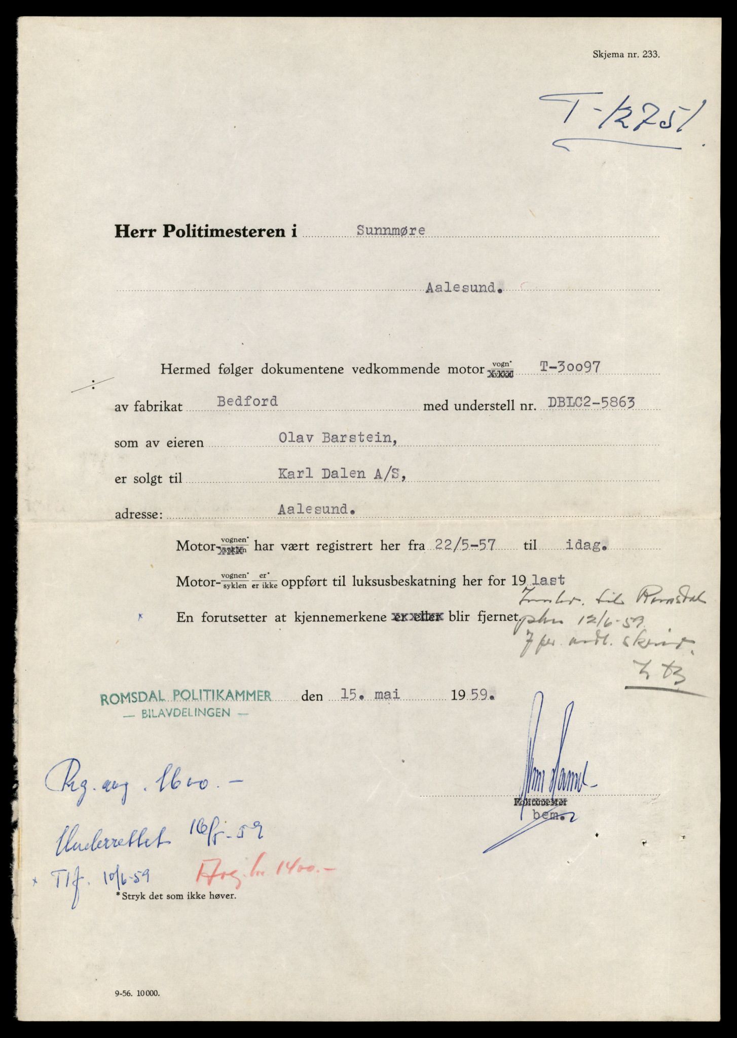 Møre og Romsdal vegkontor - Ålesund trafikkstasjon, AV/SAT-A-4099/F/Fe/L0035: Registreringskort for kjøretøy T 12653 - T 12829, 1927-1998, p. 1881