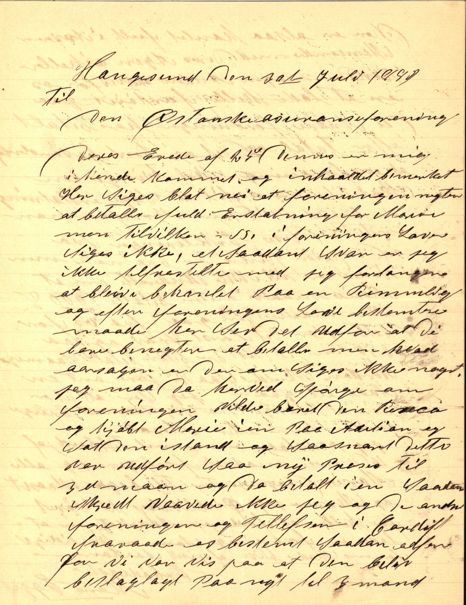 Pa 63 - Østlandske skibsassuranceforening, VEMU/A-1079/G/Ga/L0022/0008: Havaridokumenter / Magna av Haugesund, Marie, Mars, Mary, Mizpa, 1888, p. 31