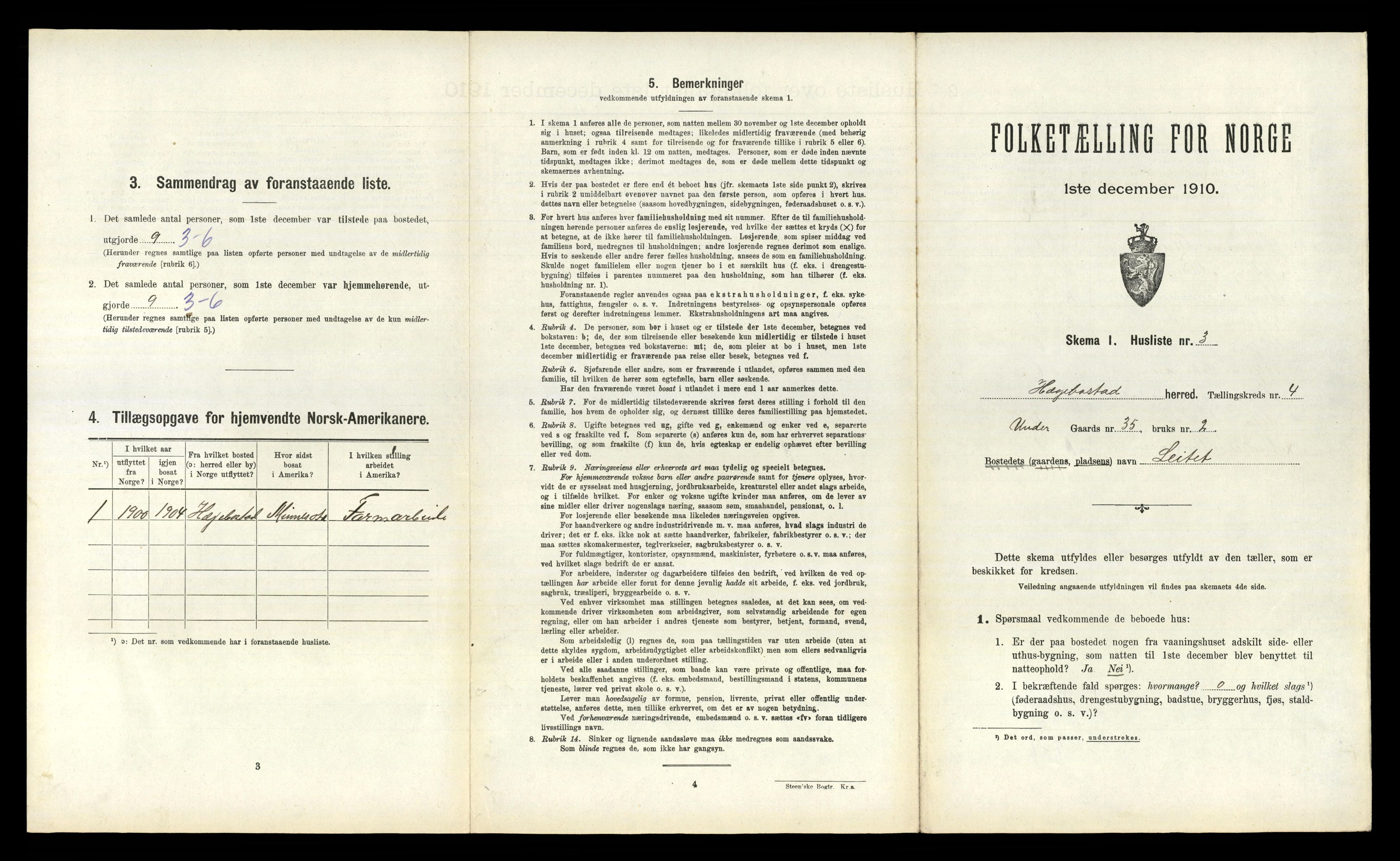 RA, 1910 census for Hægebostad, 1910, p. 329