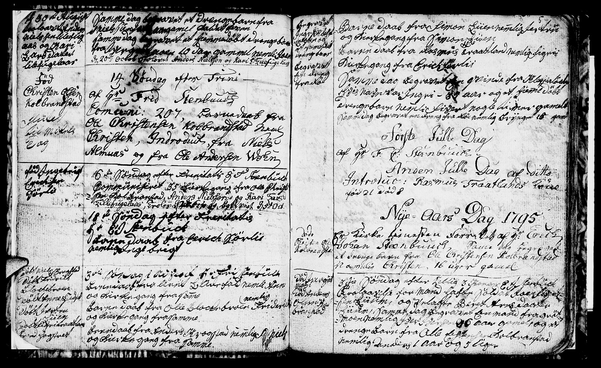 Ministerialprotokoller, klokkerbøker og fødselsregistre - Sør-Trøndelag, SAT/A-1456/694/L1129: Parish register (copy) no. 694C01, 1793-1815, p. 5