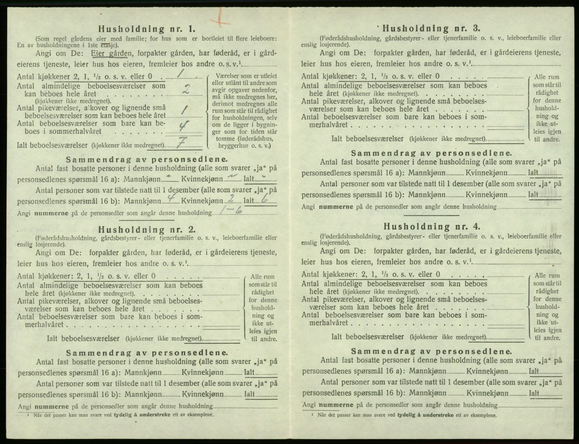 SAB, 1920 census for Valestrand, 1920, p. 150