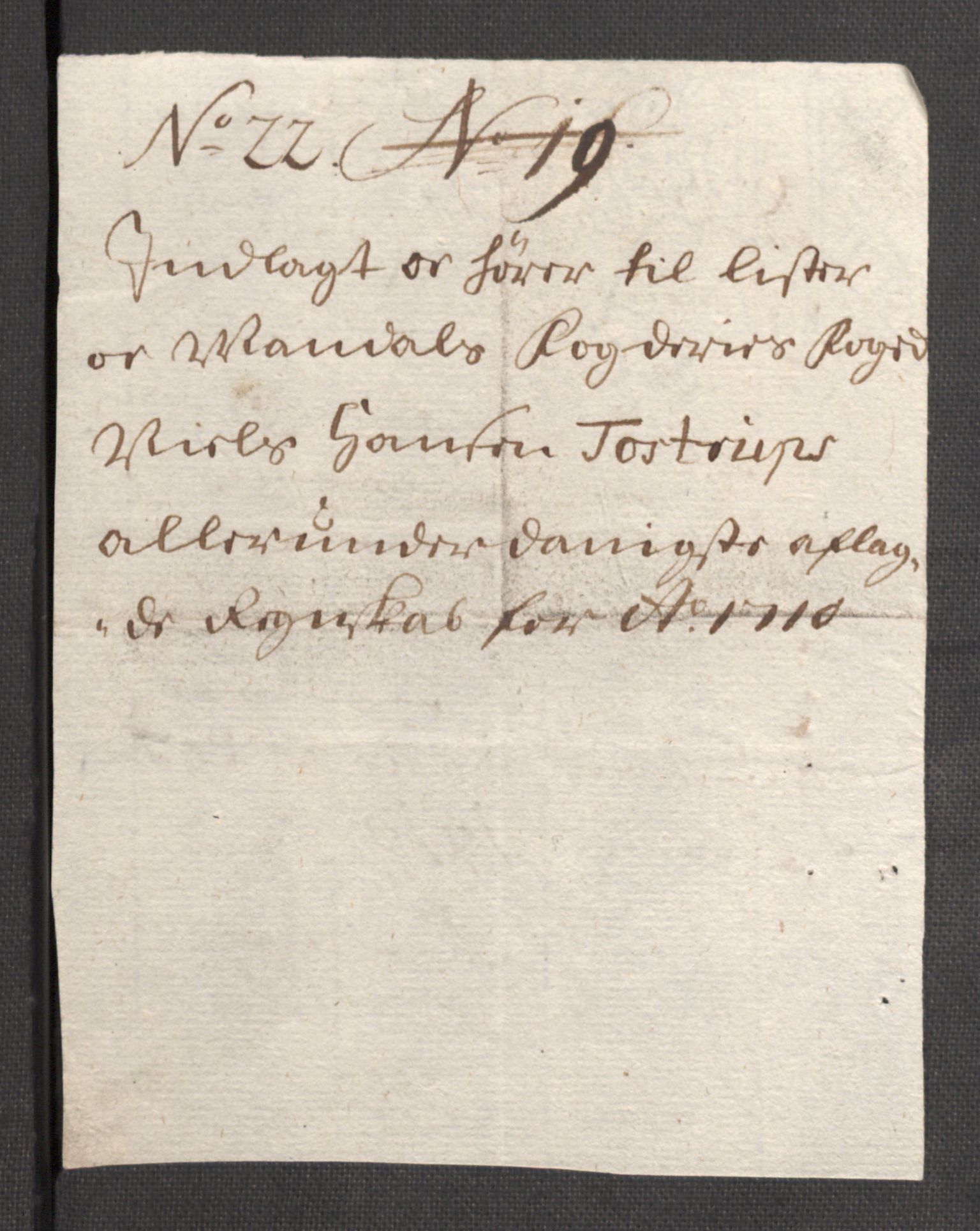 Rentekammeret inntil 1814, Reviderte regnskaper, Fogderegnskap, RA/EA-4092/R43/L2553: Fogderegnskap Lista og Mandal, 1710, p. 98