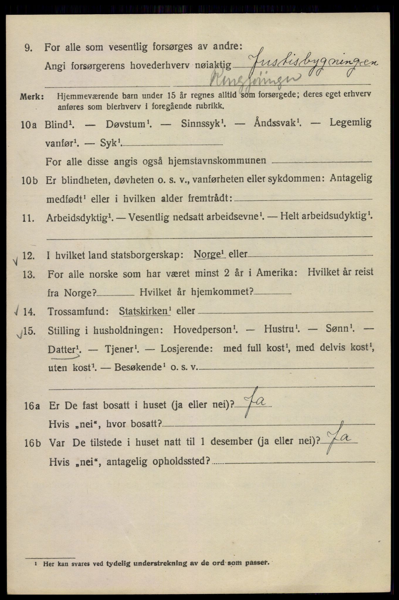 SAO, 1920 census for Kristiania, 1920, p. 556476