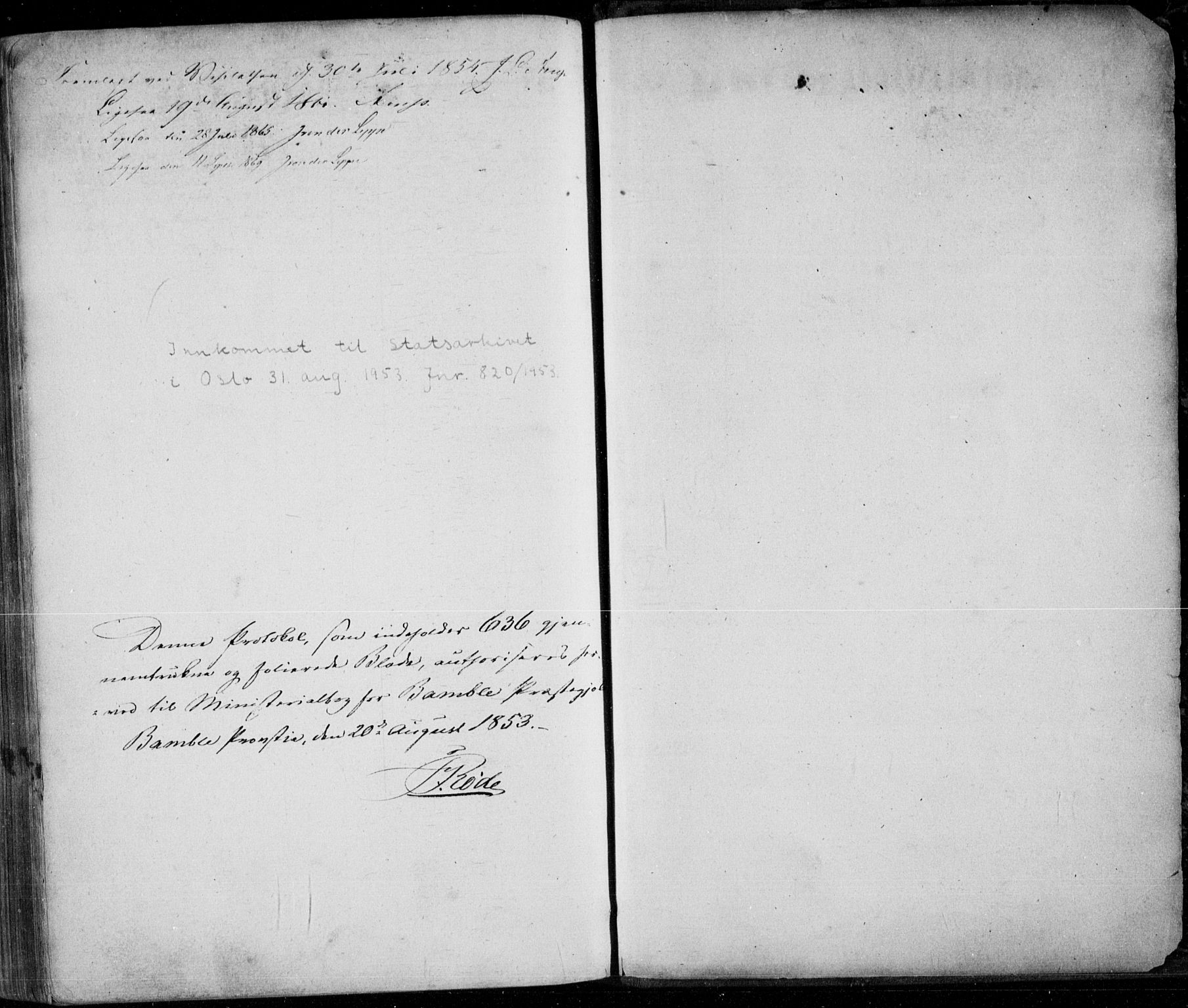 Bamble kirkebøker, SAKO/A-253/F/Fa/L0005: Parish register (official) no. I 5, 1854-1869