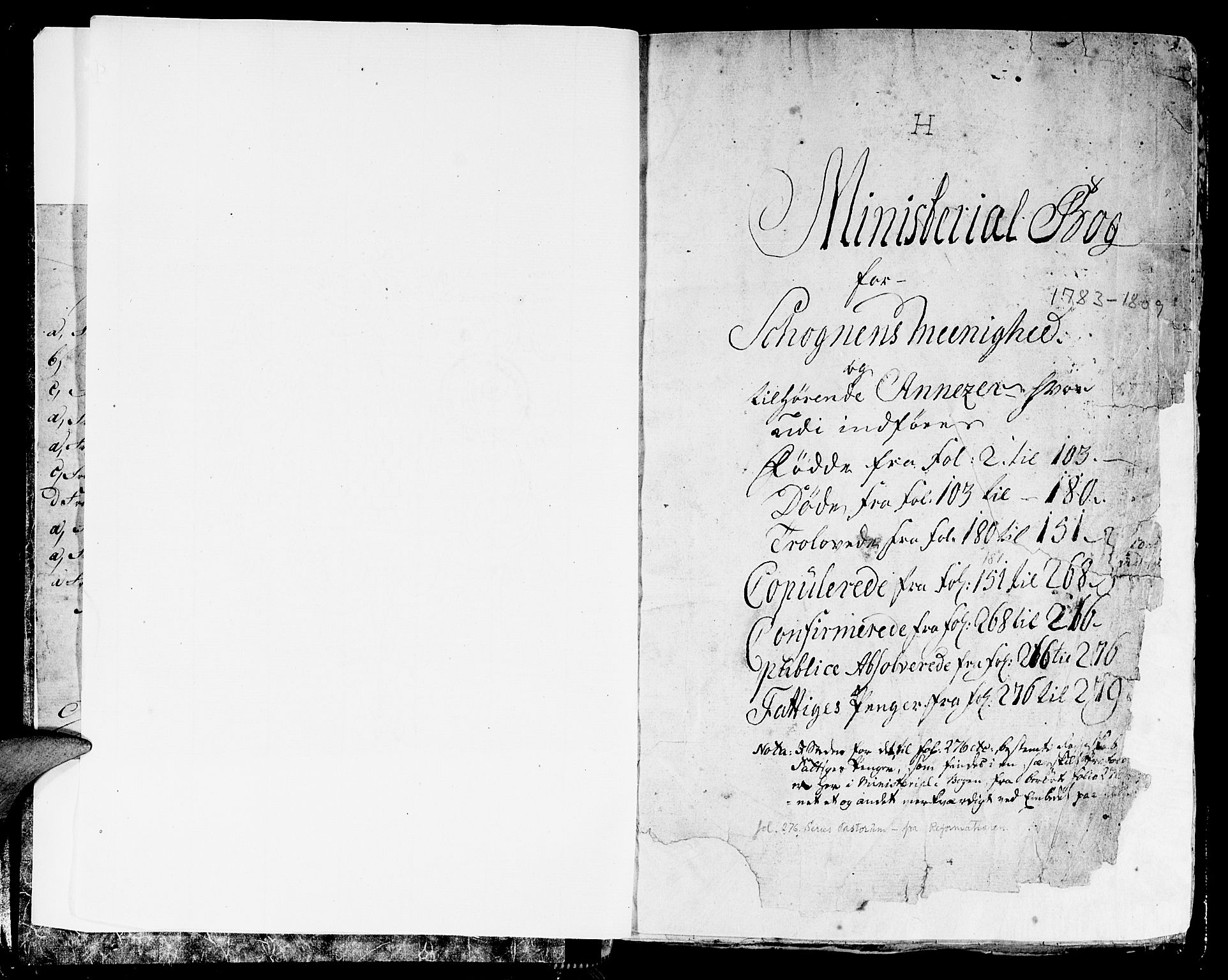 Ministerialprotokoller, klokkerbøker og fødselsregistre - Nord-Trøndelag, SAT/A-1458/717/L0142: Parish register (official) no. 717A02 /1, 1783-1809, p. 1