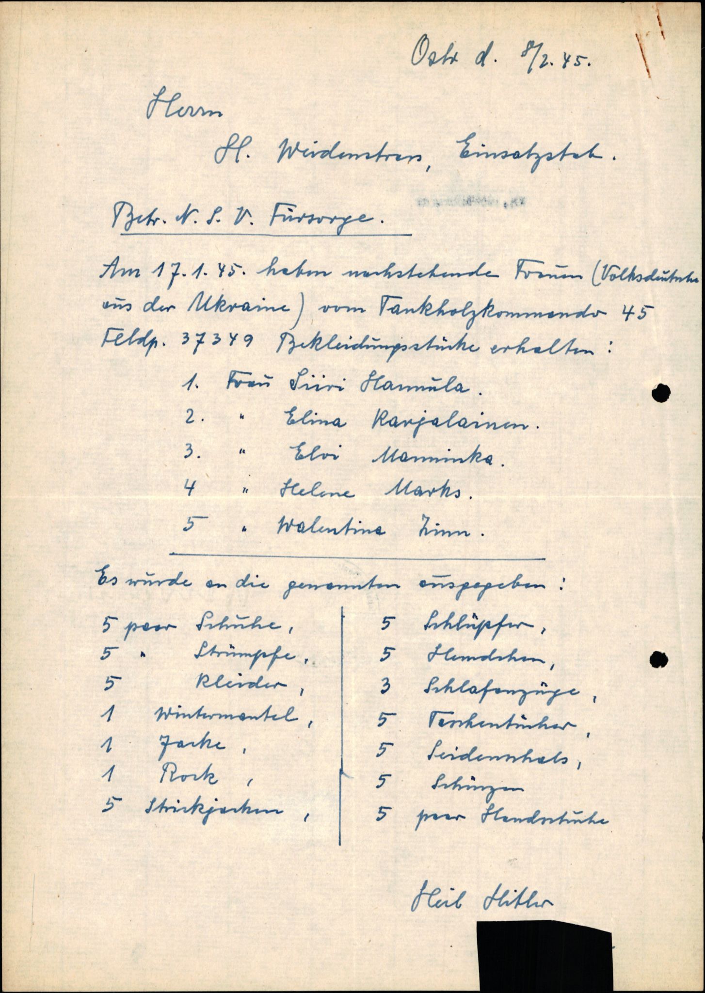 Forsvarets Overkommando. 2 kontor. Arkiv 11.4. Spredte tyske arkivsaker, AV/RA-RAFA-7031/D/Dar/Darb/L0015: Reichskommissariat - NSDAP in Norwegen, 1938-1945, p. 672