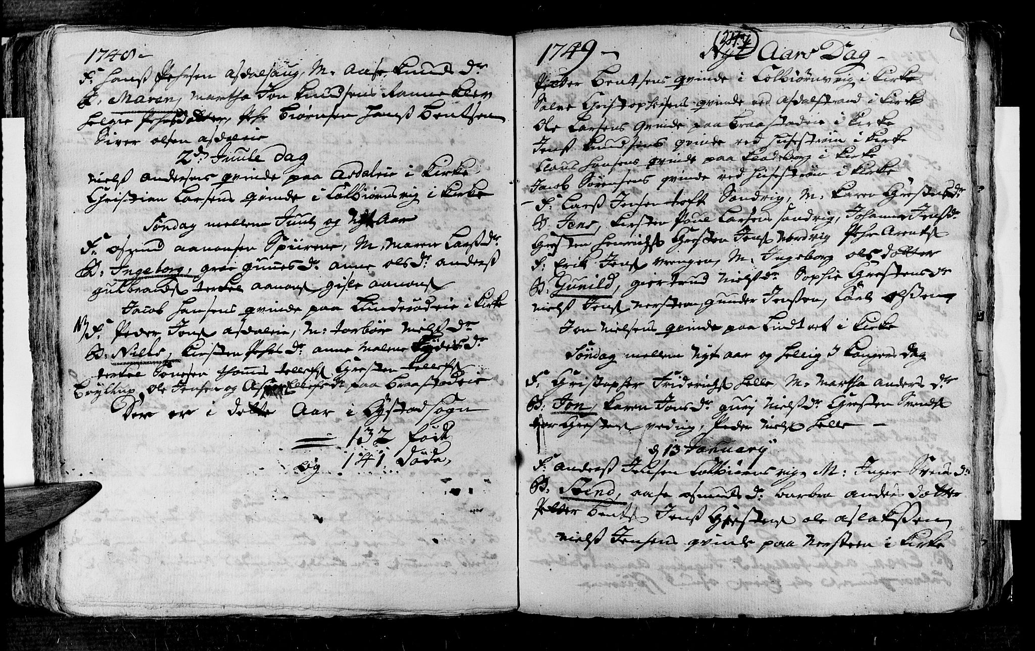 Øyestad sokneprestkontor, AV/SAK-1111-0049/F/Fa/L0004: Parish register (official) no. A 4, 1730-1750, p. 247