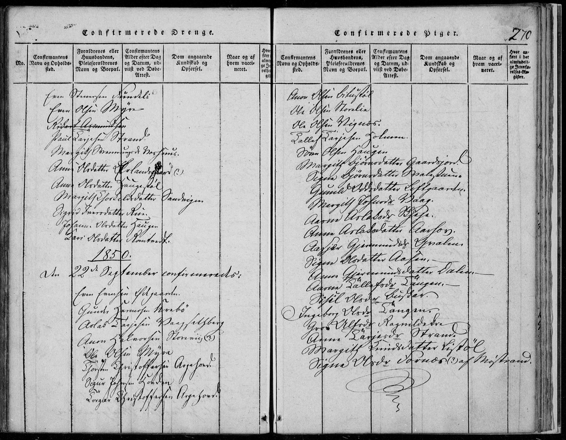 Rauland kirkebøker, SAKO/A-292/F/Fa/L0001: Parish register (official) no. 1, 1814-1859, p. 270