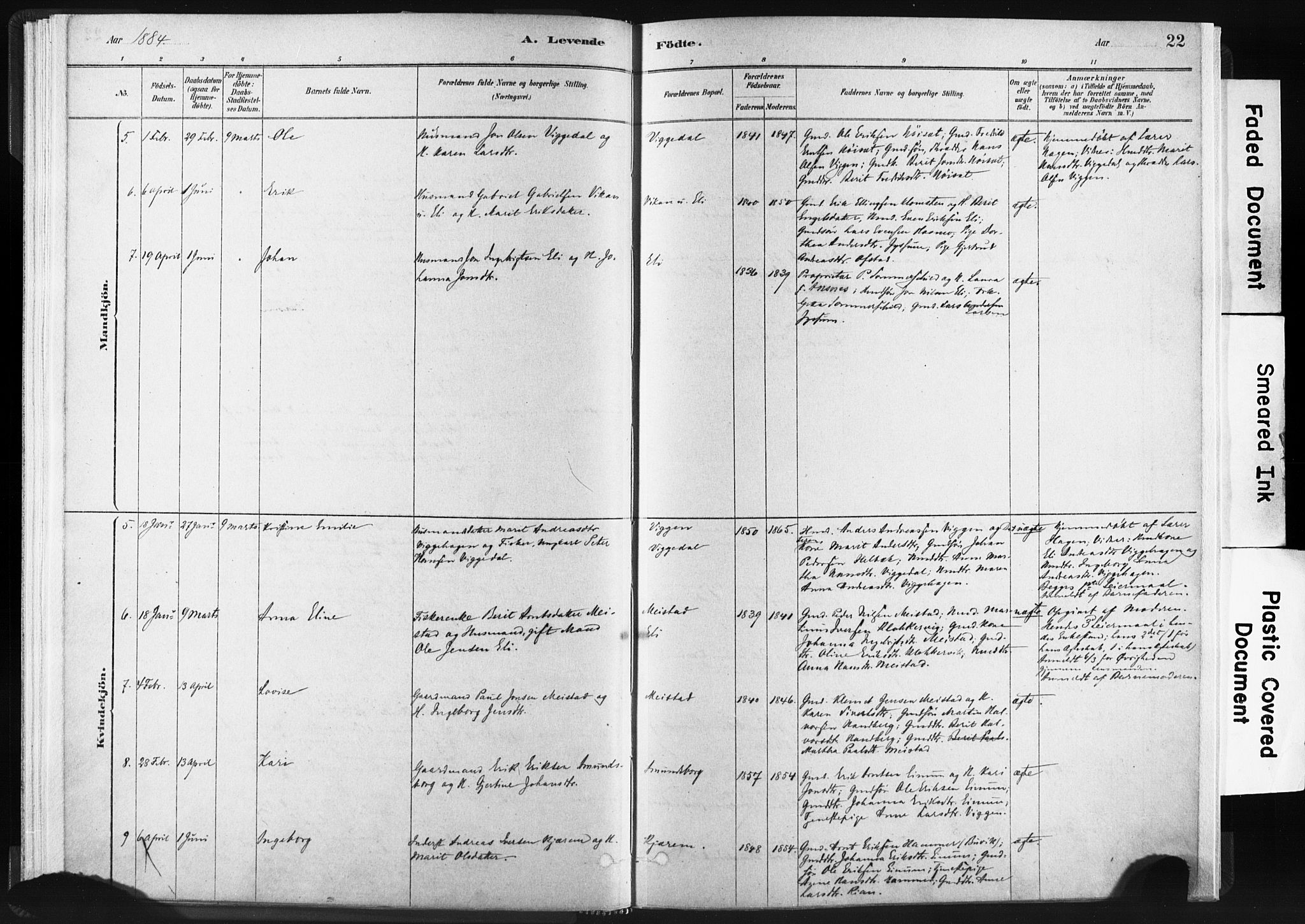 Ministerialprotokoller, klokkerbøker og fødselsregistre - Sør-Trøndelag, SAT/A-1456/665/L0773: Parish register (official) no. 665A08, 1879-1905, p. 22