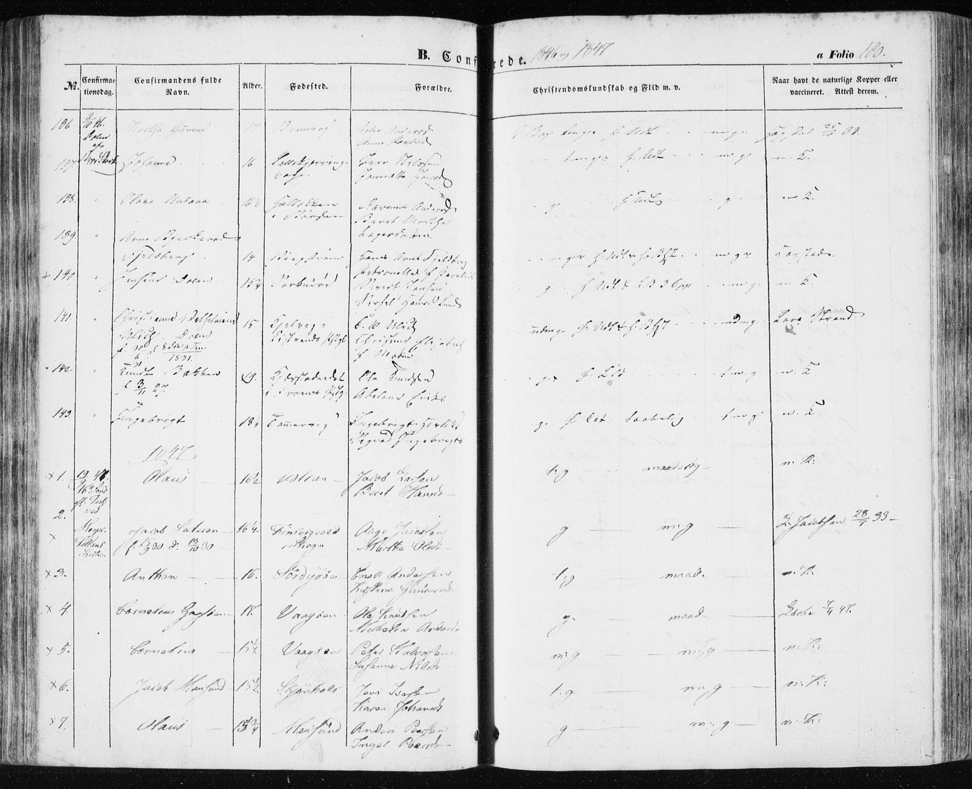 Ministerialprotokoller, klokkerbøker og fødselsregistre - Sør-Trøndelag, SAT/A-1456/634/L0529: Parish register (official) no. 634A05, 1843-1851, p. 180