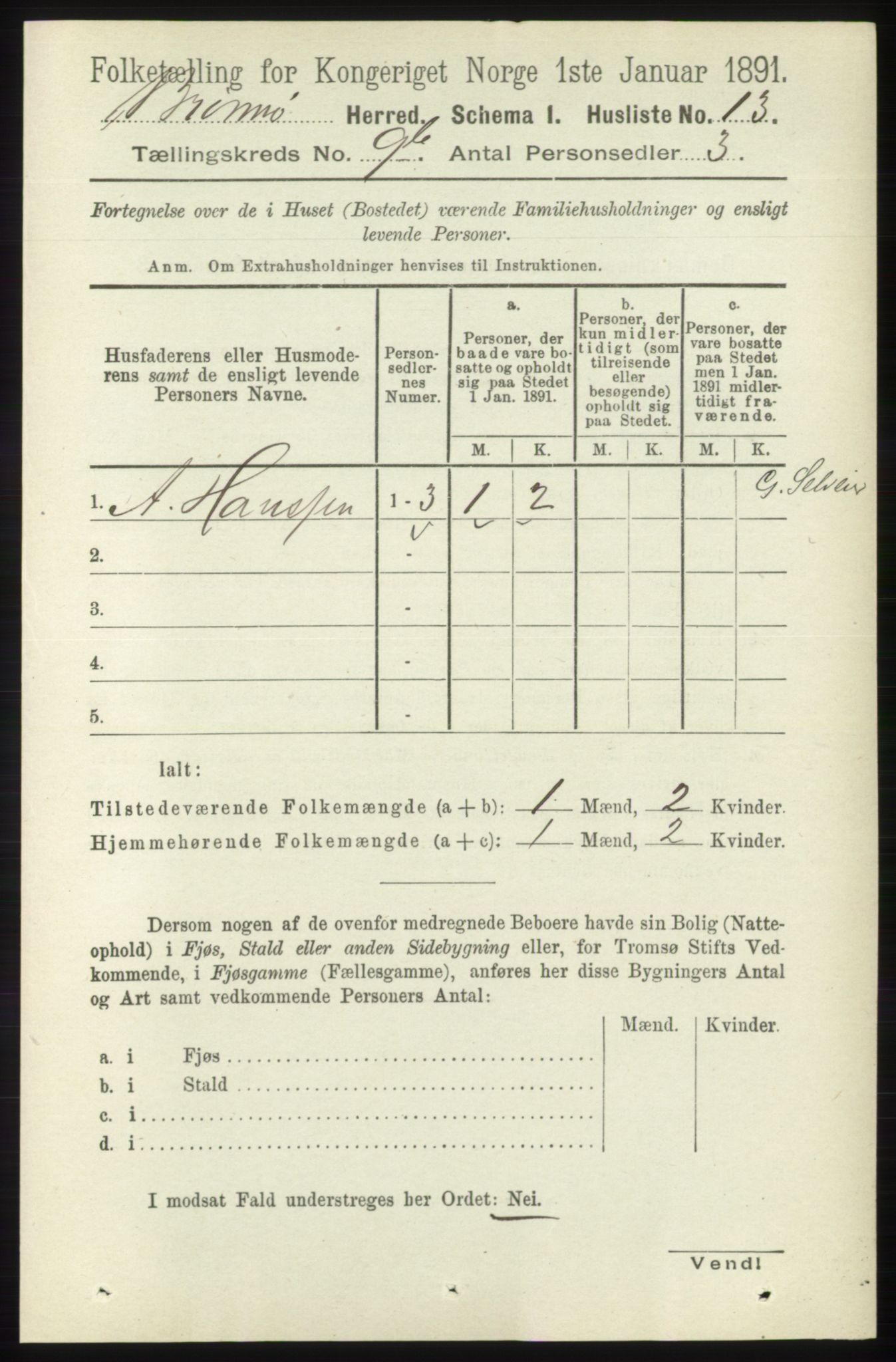 RA, 1891 census for 1814 Brønnøy, 1891, p. 5478