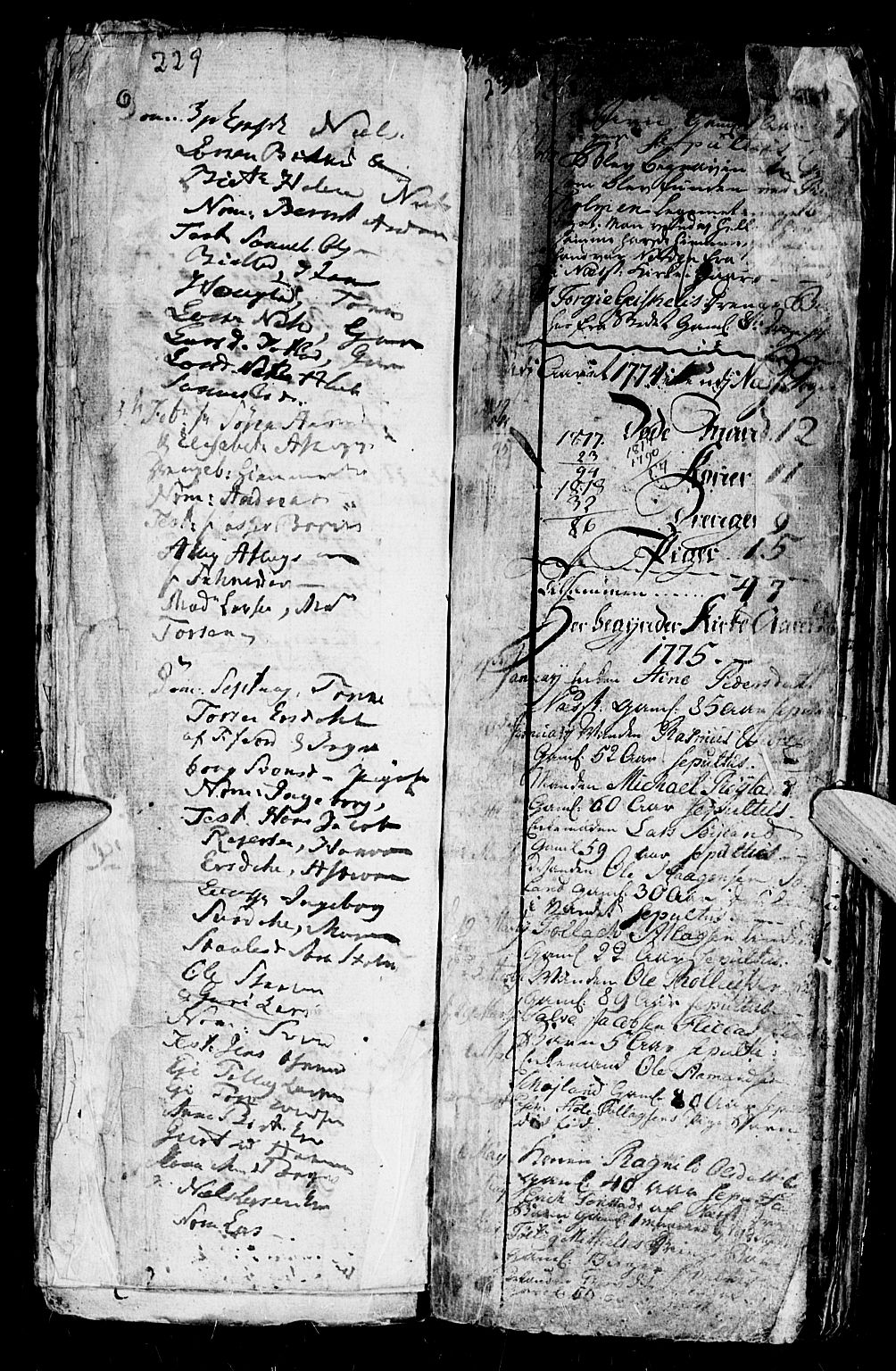 Flekkefjord sokneprestkontor, SAK/1111-0012/F/Fa/Fac/L0001: Parish register (official) no. A 1, 1773-1806, p. 229-230