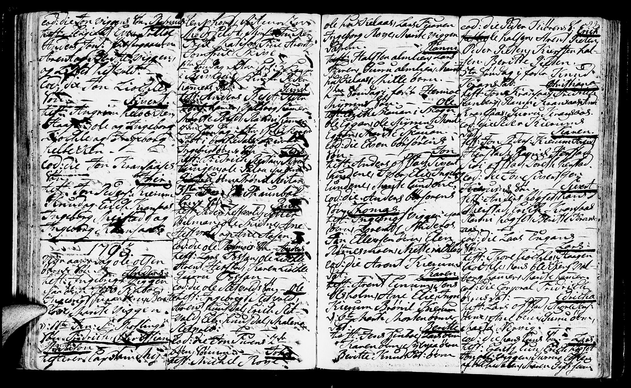 Ministerialprotokoller, klokkerbøker og fødselsregistre - Sør-Trøndelag, SAT/A-1456/665/L0768: Parish register (official) no. 665A03, 1754-1803, p. 99