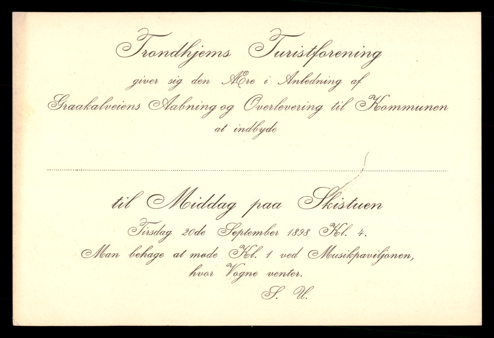 Trondhjems turistforening, AV/SAT-PA-0669/Da/L0005: Korrespondanse, 1898-1901, p. 6