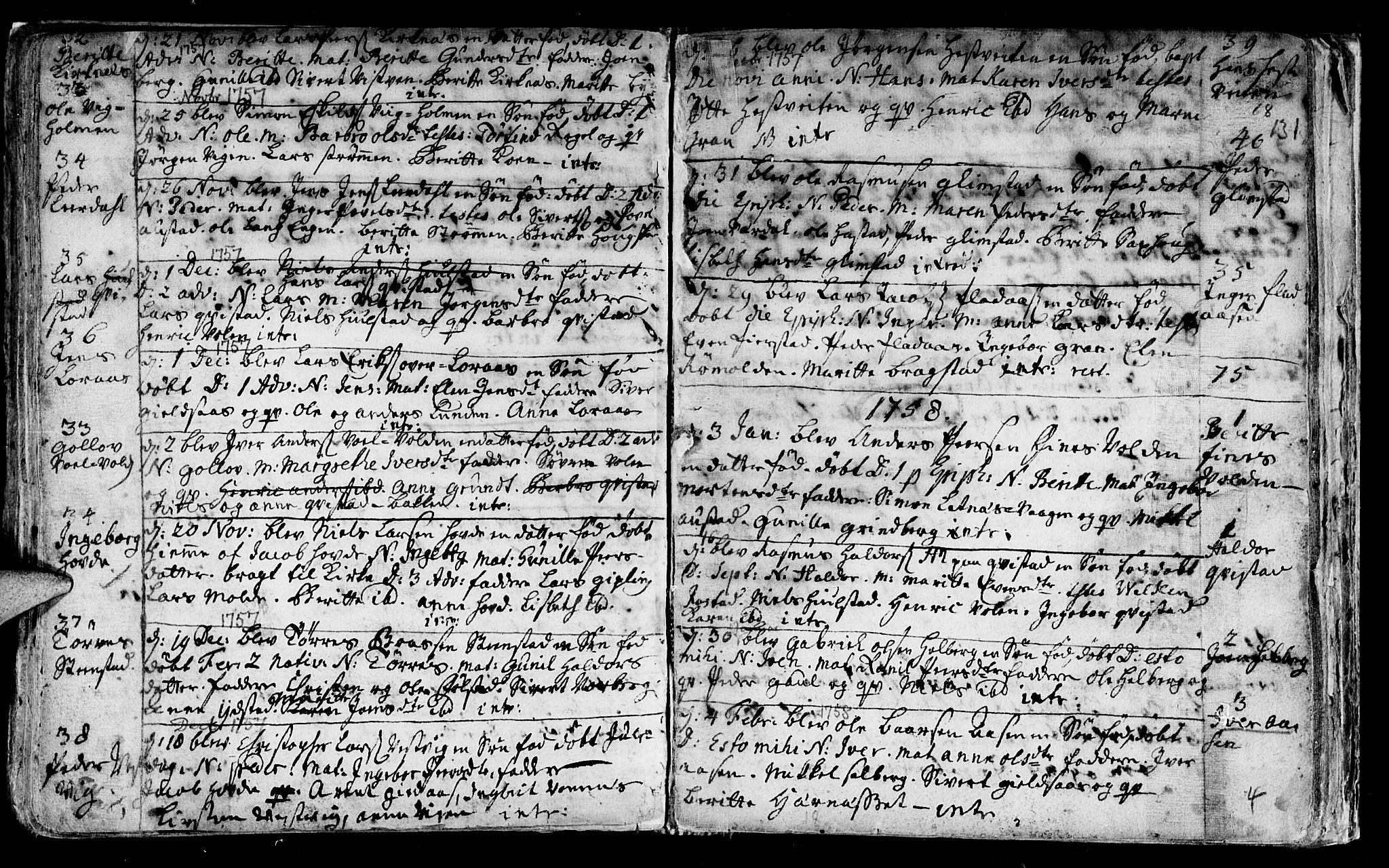 Ministerialprotokoller, klokkerbøker og fødselsregistre - Nord-Trøndelag, SAT/A-1458/730/L0272: Parish register (official) no. 730A01, 1733-1764, p. 131