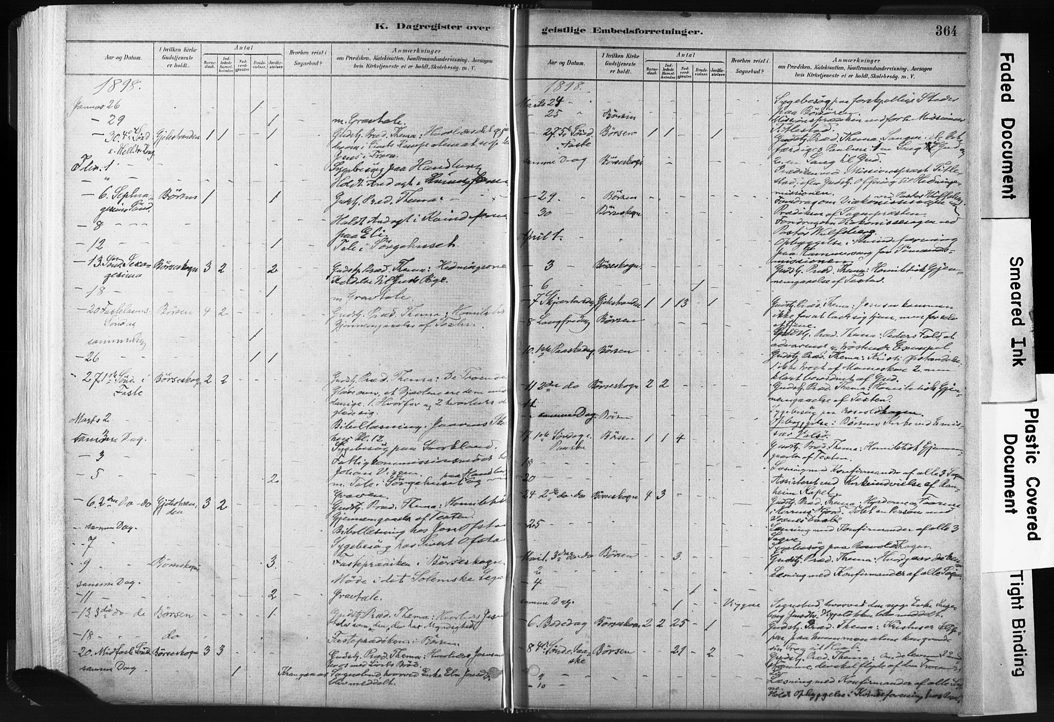 Ministerialprotokoller, klokkerbøker og fødselsregistre - Sør-Trøndelag, SAT/A-1456/665/L0773: Parish register (official) no. 665A08, 1879-1905, p. 364