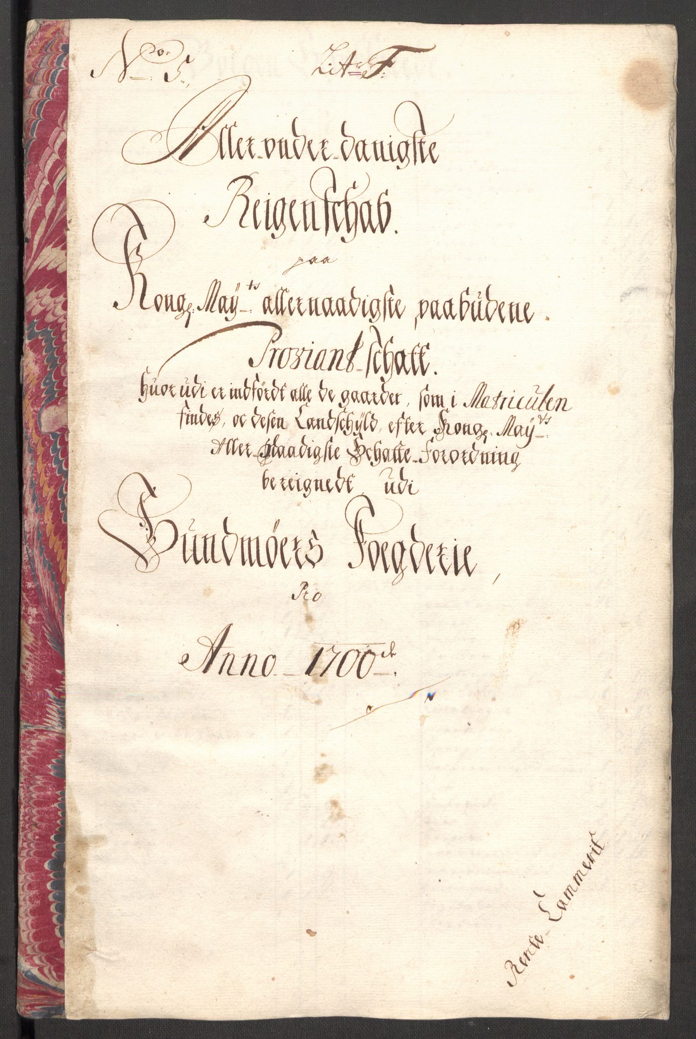 Rentekammeret inntil 1814, Reviderte regnskaper, Fogderegnskap, RA/EA-4092/R54/L3558: Fogderegnskap Sunnmøre, 1700-1701, p. 120