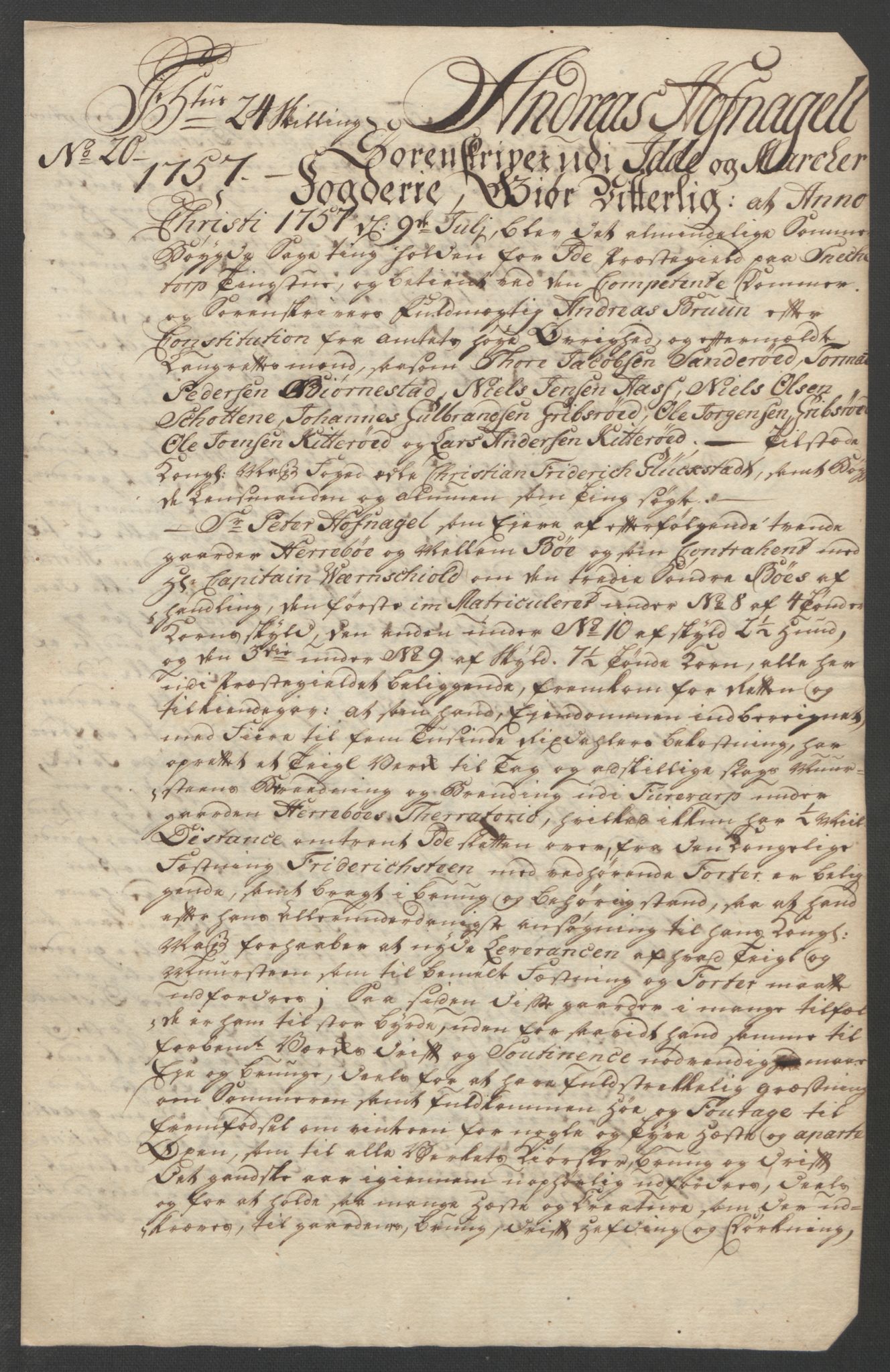 Rentekammeret inntil 1814, Reviderte regnskaper, Fogderegnskap, AV/RA-EA-4092/R01/L0097: Ekstraskatten Idd og Marker, 1756-1767, p. 200