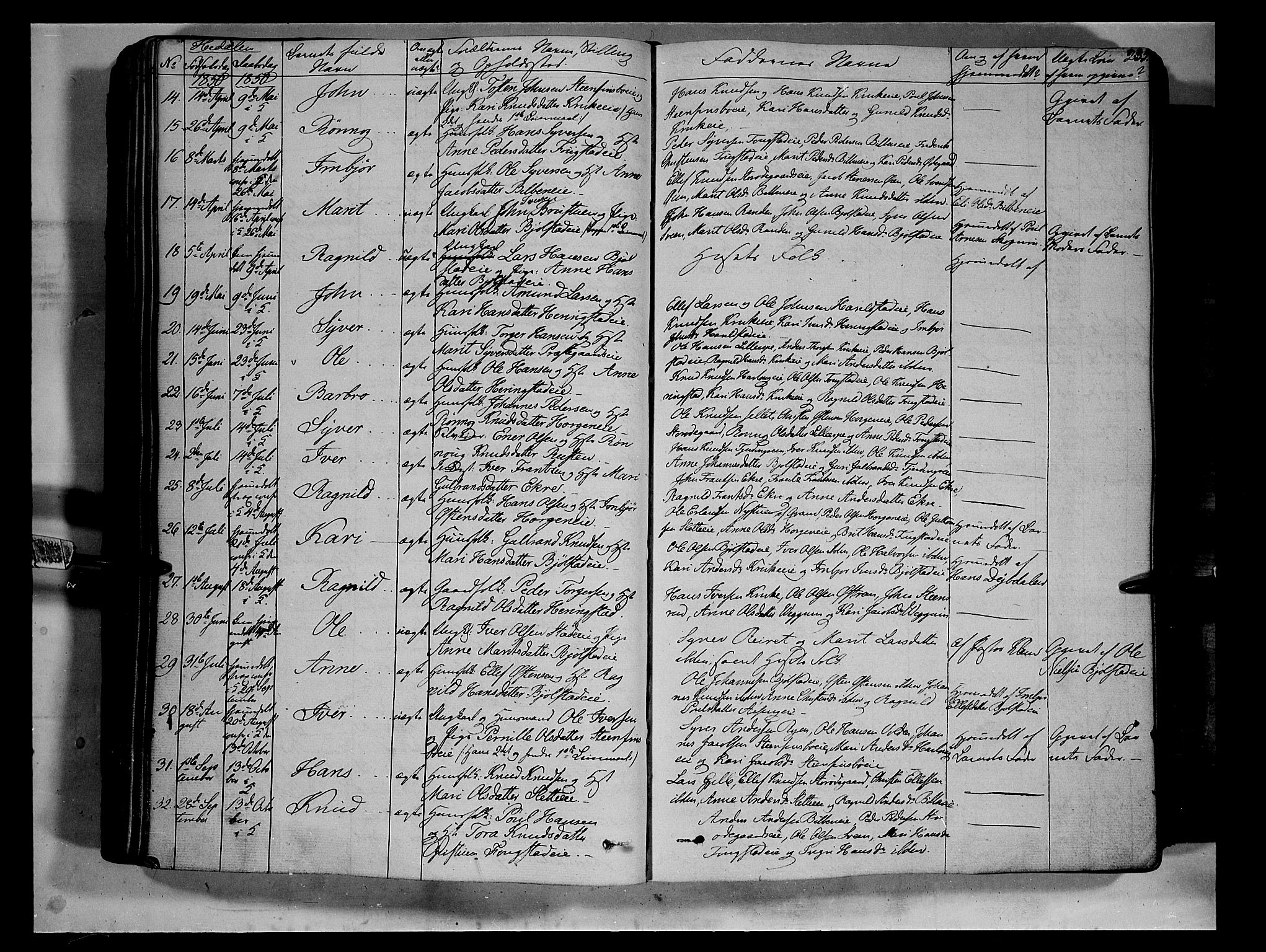 Vågå prestekontor, AV/SAH-PREST-076/H/Ha/Haa/L0005: Parish register (official) no. 5 /2, 1842-1856, p. 235
