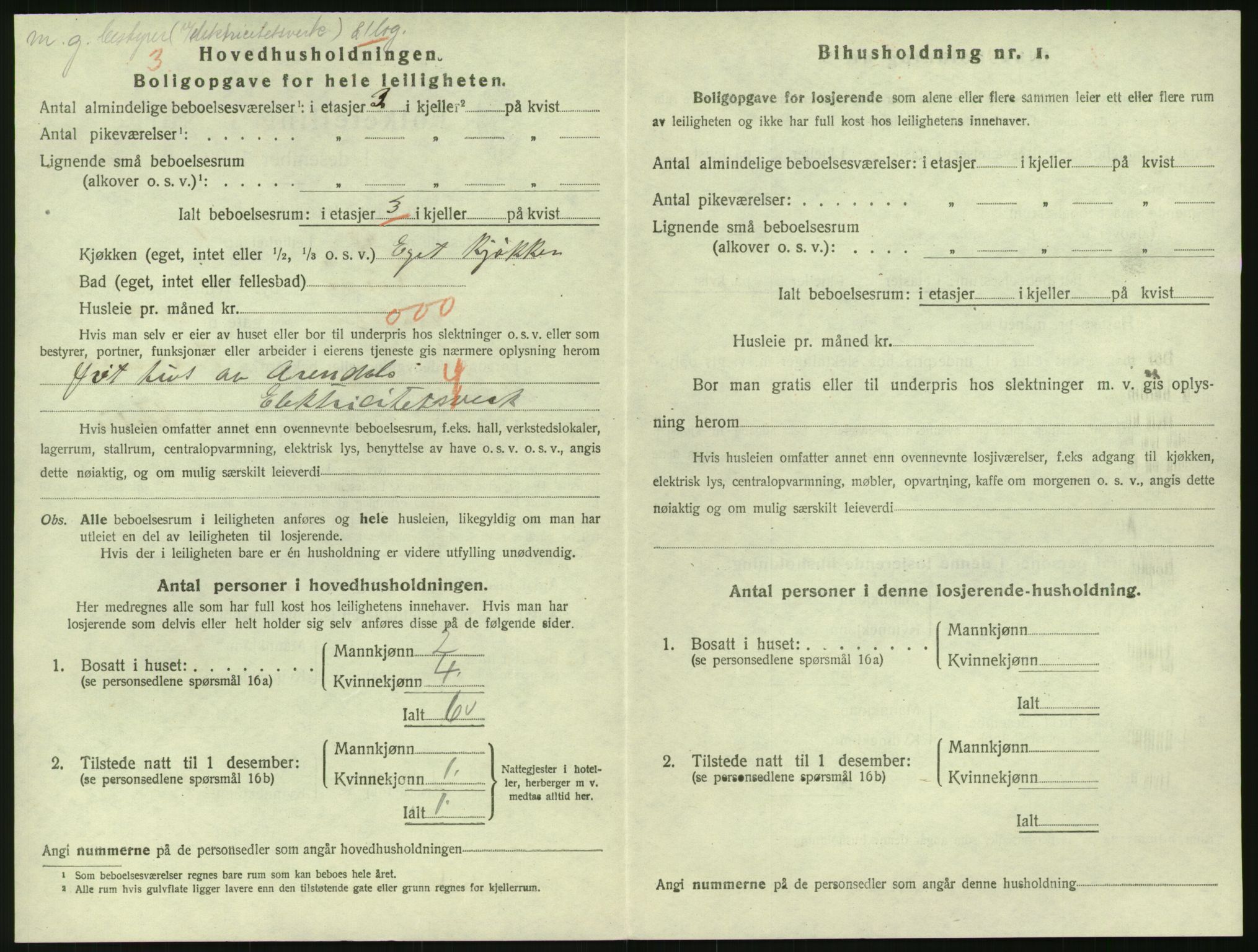 SAK, 1920 census for Risør, 1920, p. 2016