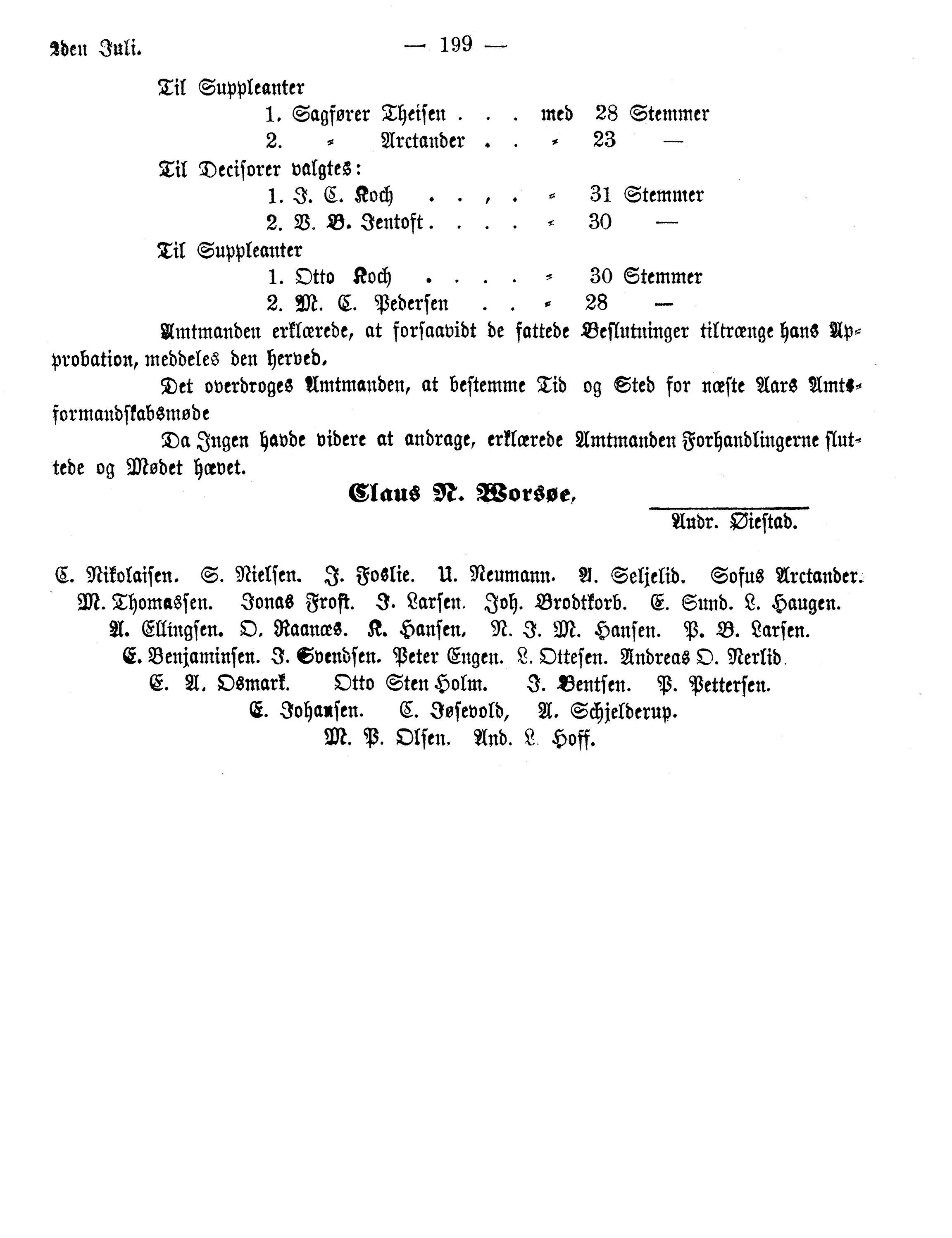 Nordland Fylkeskommune. Fylkestinget, AIN/NFK-17/176/A/Ac/L0012: Fylkestingsforhandlinger 1878, 1878