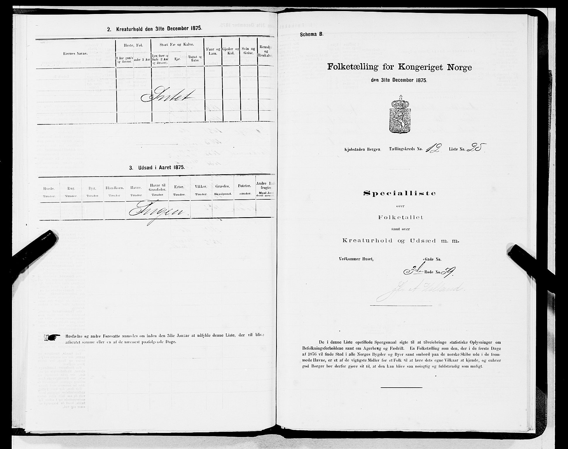 SAB, 1875 census for 1301 Bergen, 1875, p. 633