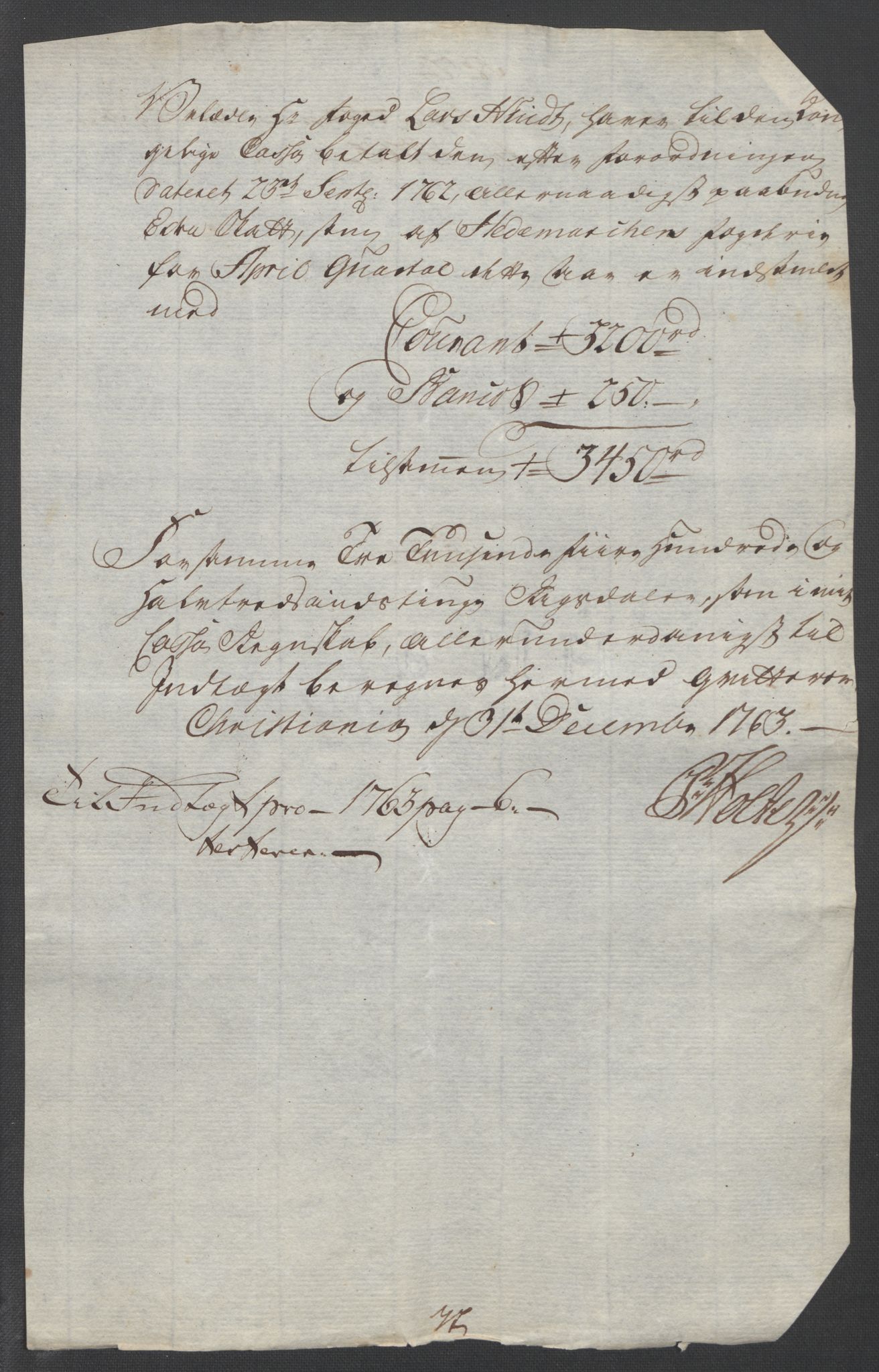 Rentekammeret inntil 1814, Reviderte regnskaper, Fogderegnskap, AV/RA-EA-4092/R16/L1147: Ekstraskatten Hedmark, 1763-1764, p. 87