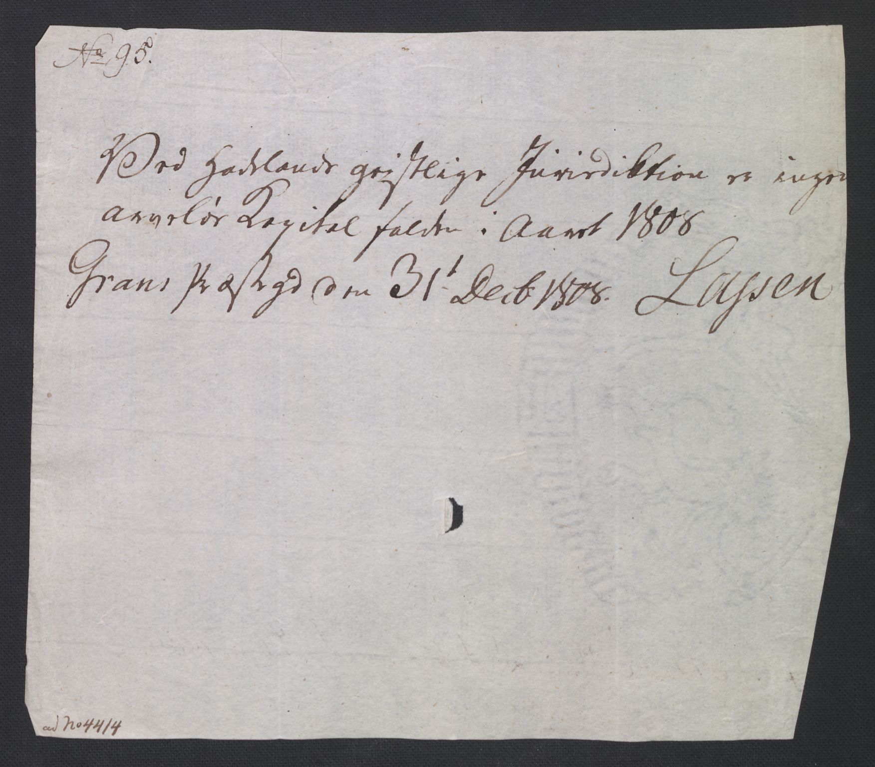 Rentekammeret inntil 1814, Reviderte regnskaper, Fogderegnskap, AV/RA-EA-4092/R19/L1396: Fogderegnskap Toten, Hadeland og Vardal, 1808, p. 336