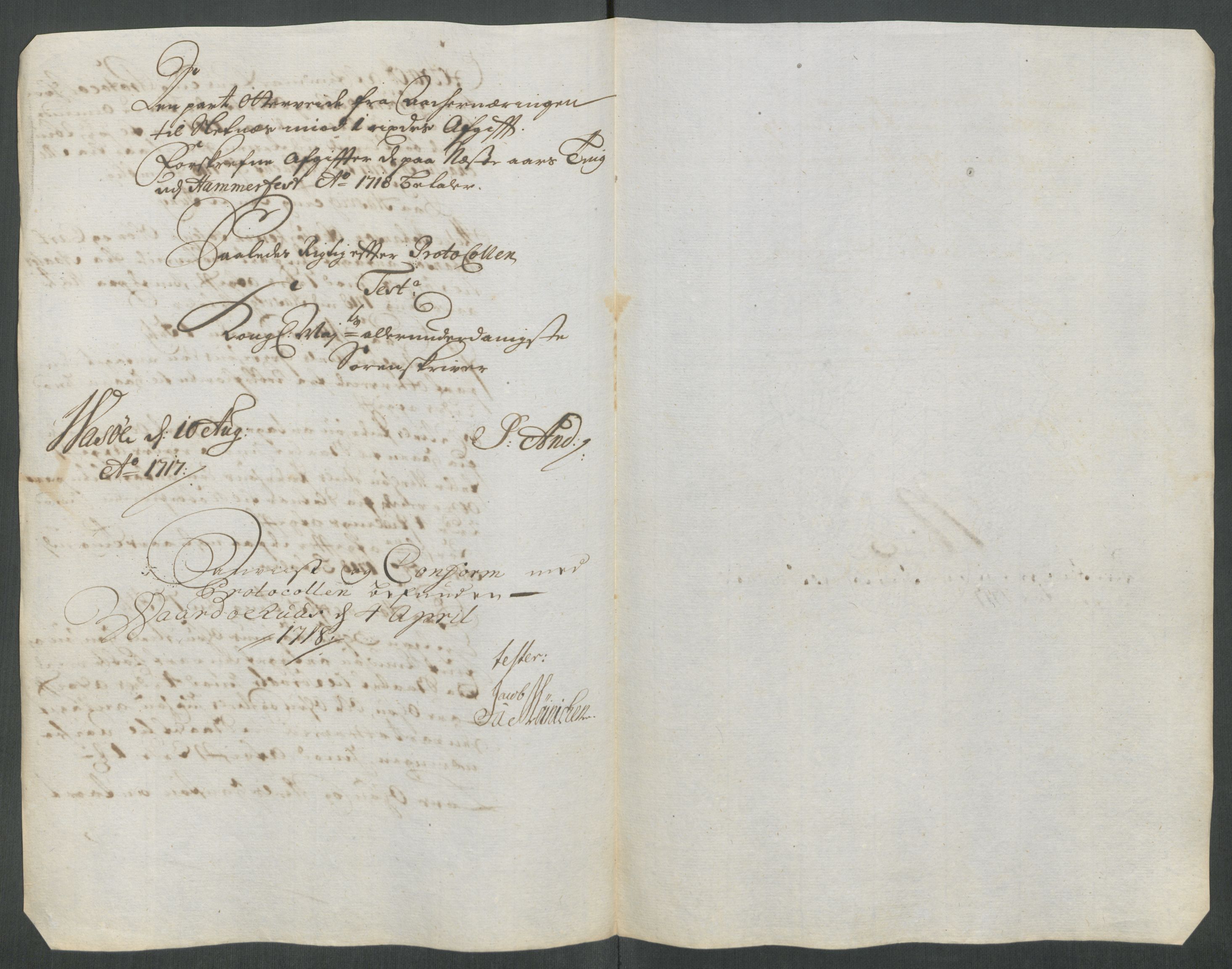 Rentekammeret inntil 1814, Reviderte regnskaper, Fogderegnskap, AV/RA-EA-4092/R69/L4857: Fogderegnskap Finnmark/Vardøhus, 1716-1718, p. 252